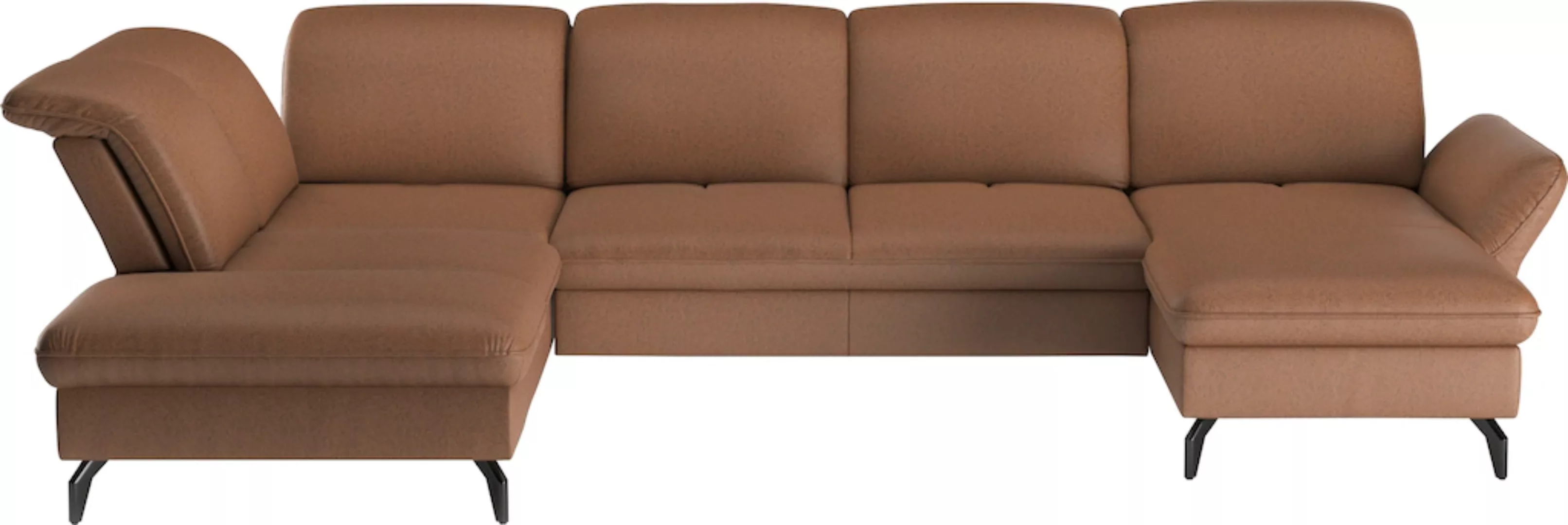 sit&more Wohnlandschaft "Leandro U-Form", Wahlweise mit Bett-, Kopfteil - u günstig online kaufen