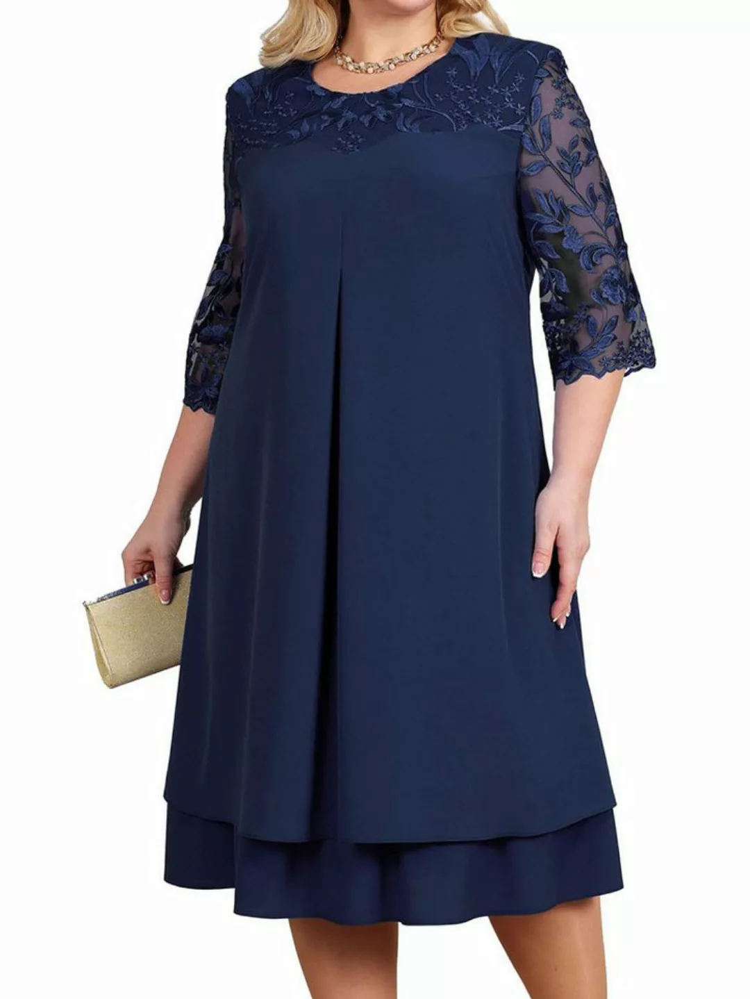 BlauWave Dirndl 2-in-1-Kleid Sommerkleider für Damen lässig Boho-Kleid (1-t günstig online kaufen