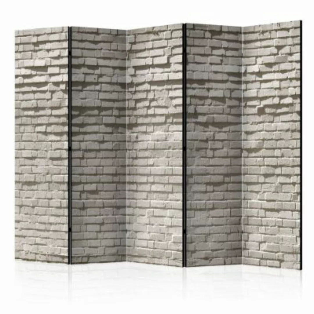 artgeist Paravent Brick Wall: Minimalism II [Room Dividers] grau Gr. 225 x günstig online kaufen