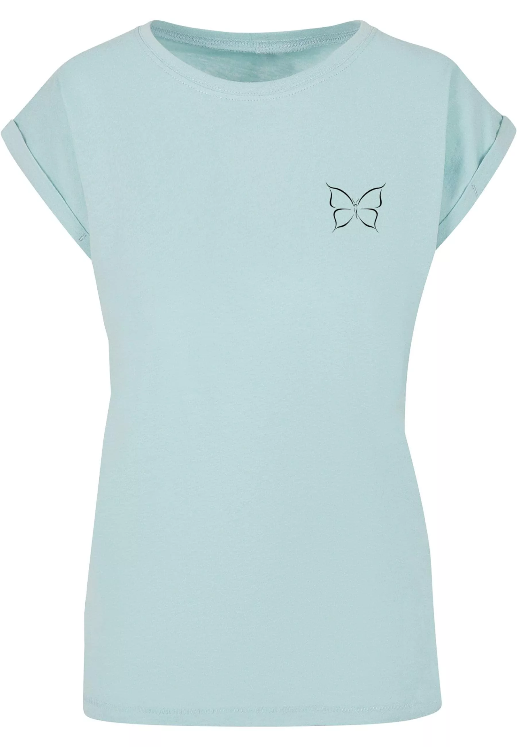 Merchcode T-Shirt "Merchcode Damen Ladies Spring - Butterfly T-Shirt", (1 t günstig online kaufen