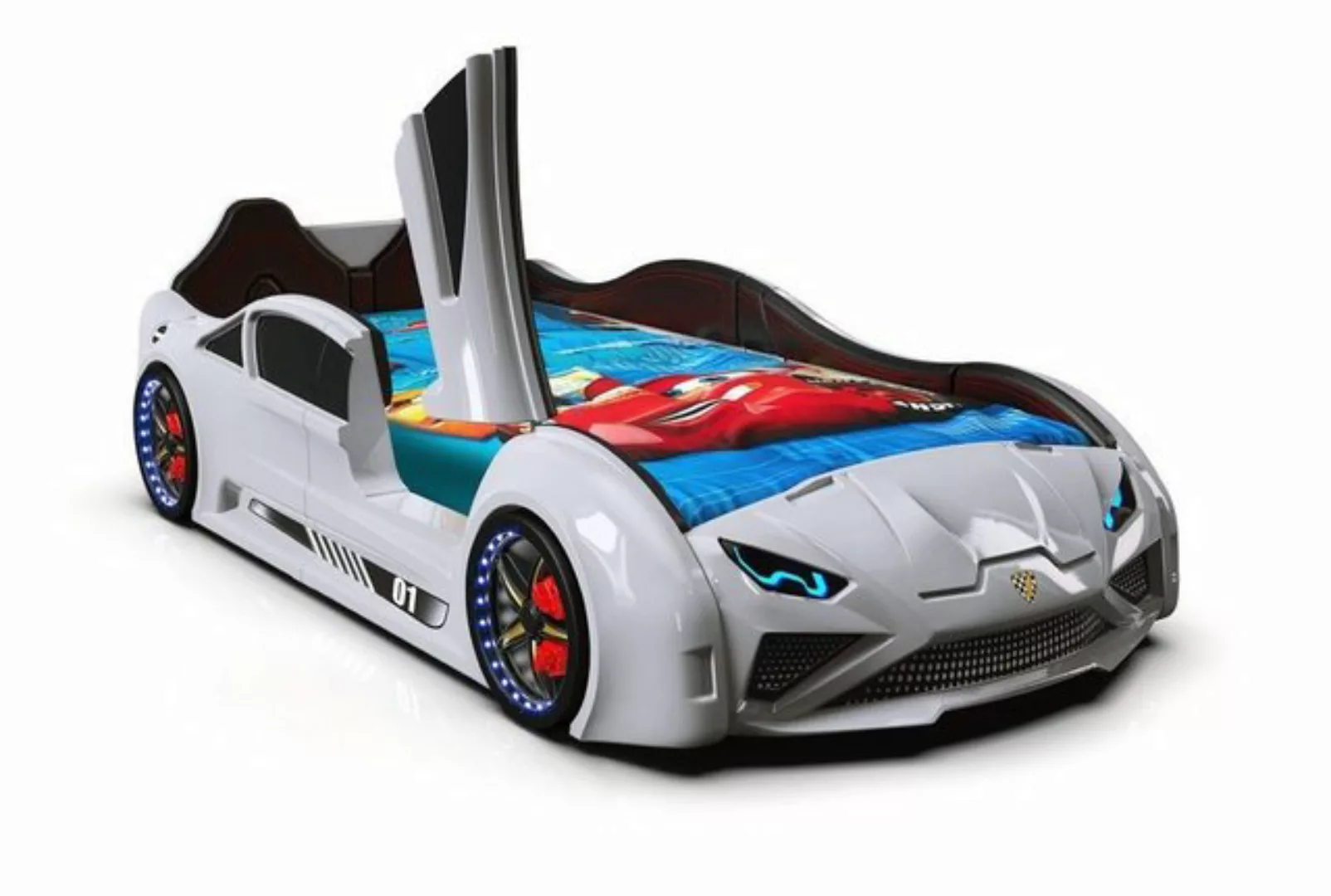 Möbel-Zeit Autobett Kinderbett Autobett Lambo Model mit Flügeltüren, Beleuc günstig online kaufen