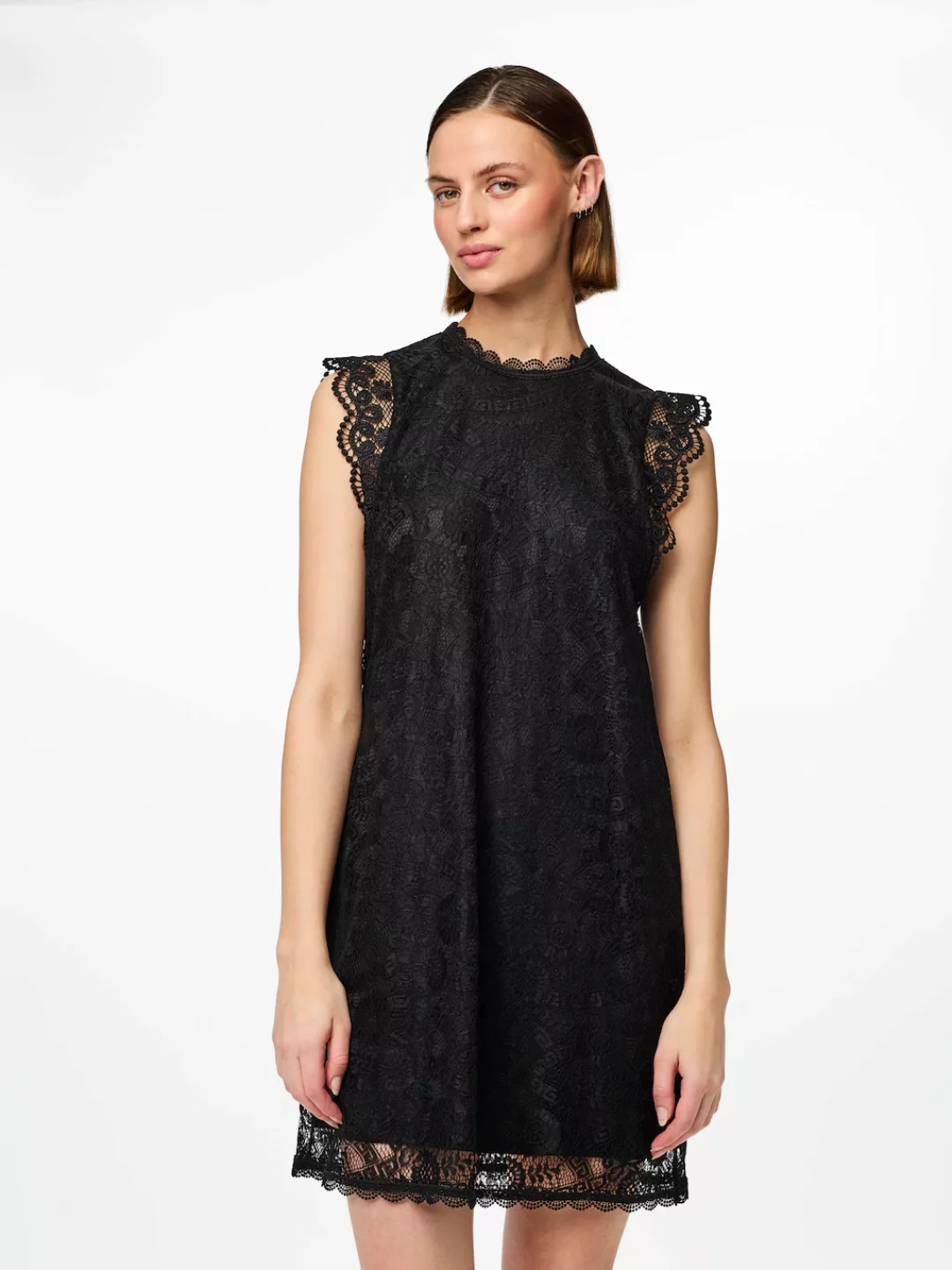 pieces Spitzenkleid - Kurzes Kleid - Midikleid mit Spitze - PCOLLINE LACE D günstig online kaufen