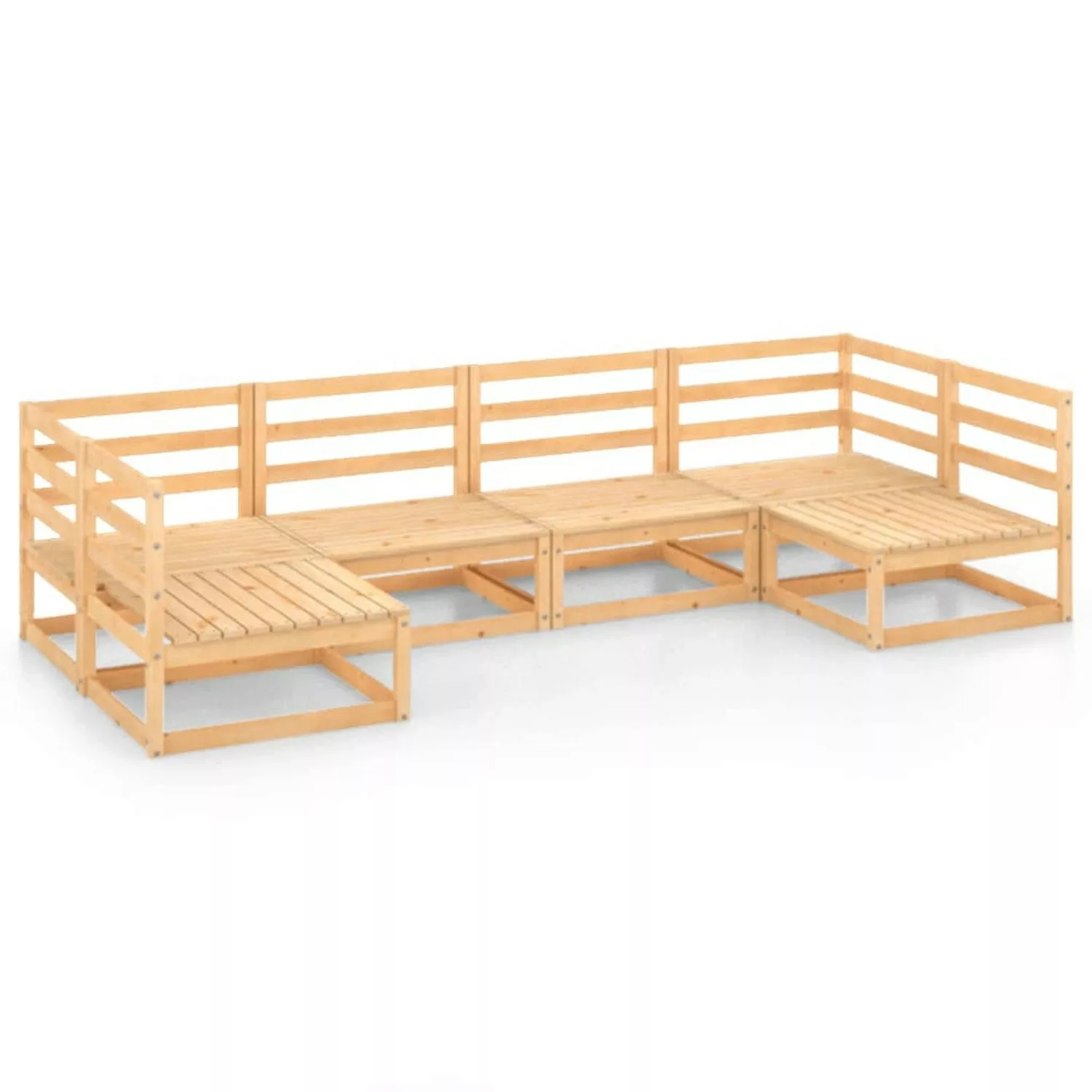 vidaXL 6-tlg Garten-Lounge-Set Massivholz Kiefer Modell 101 günstig online kaufen