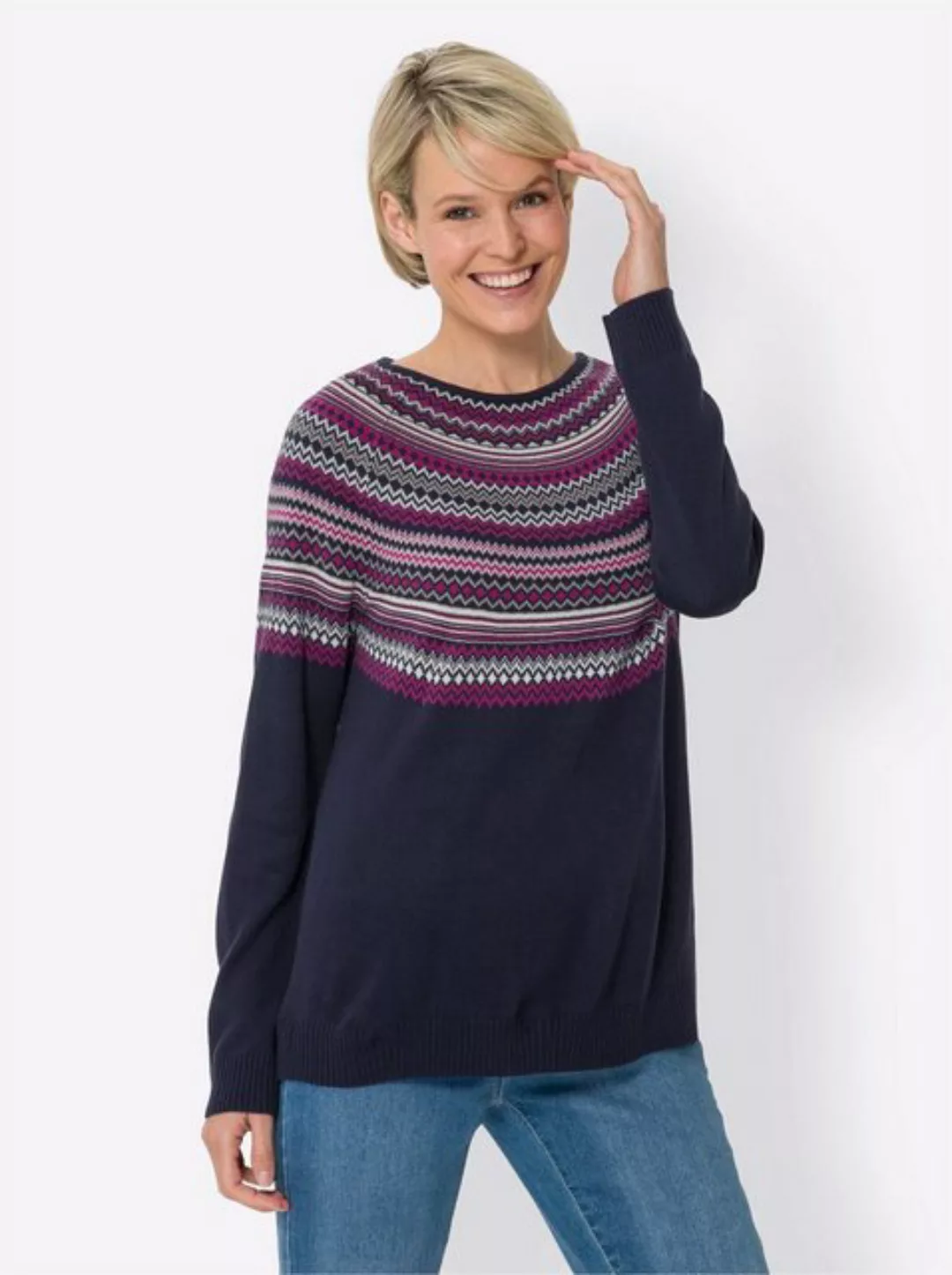 Sieh an! Strickpullover Norwegerpullover günstig online kaufen