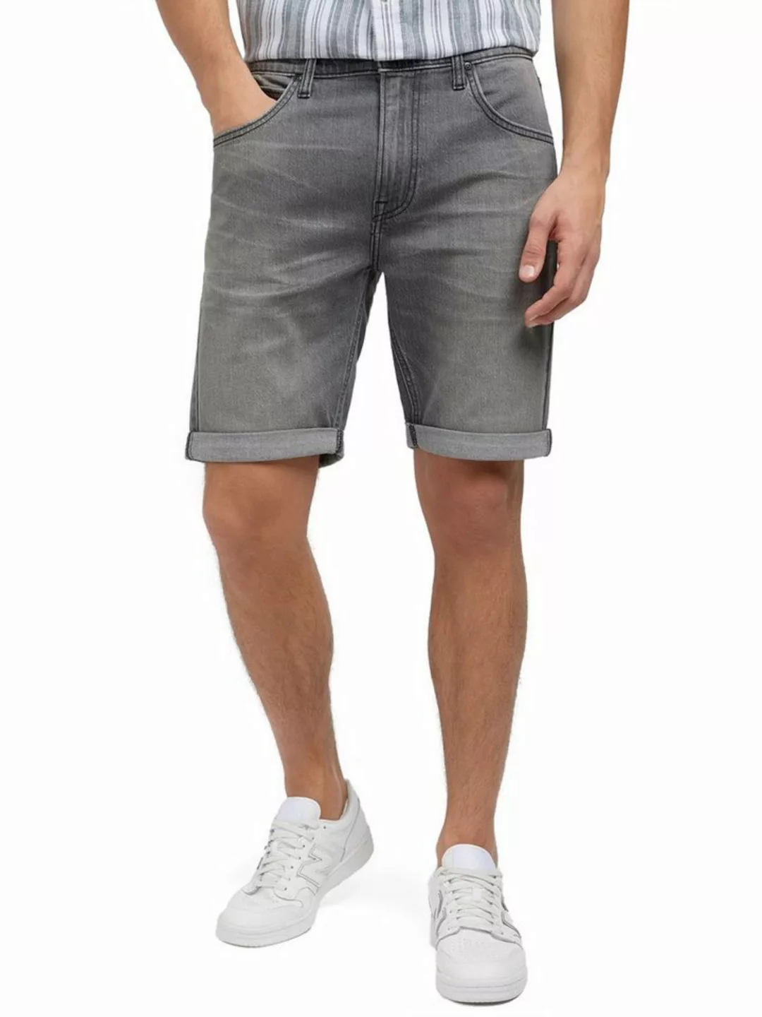 Lee® Jeansshorts Regular Fit - 5 Pocket Washed Grey günstig online kaufen