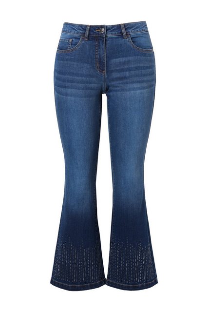 Angel of Style 5-Pocket-Jeans Jeans Flared Fit Glitzersteinchen-Saum 5-Pock günstig online kaufen