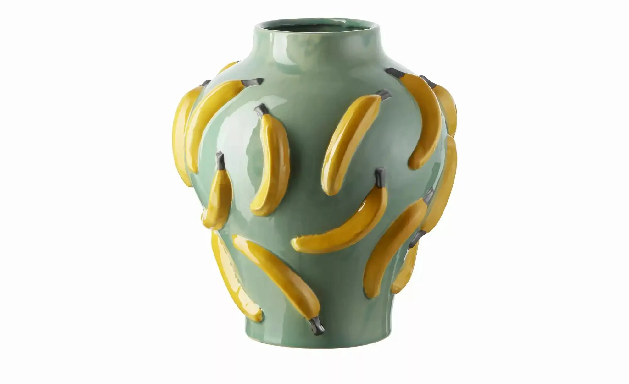 Vase Bananen   ¦ grün ¦ Keramik ¦ Maße (cm): H: 37,5  Ø: 34 Accessoires > V günstig online kaufen