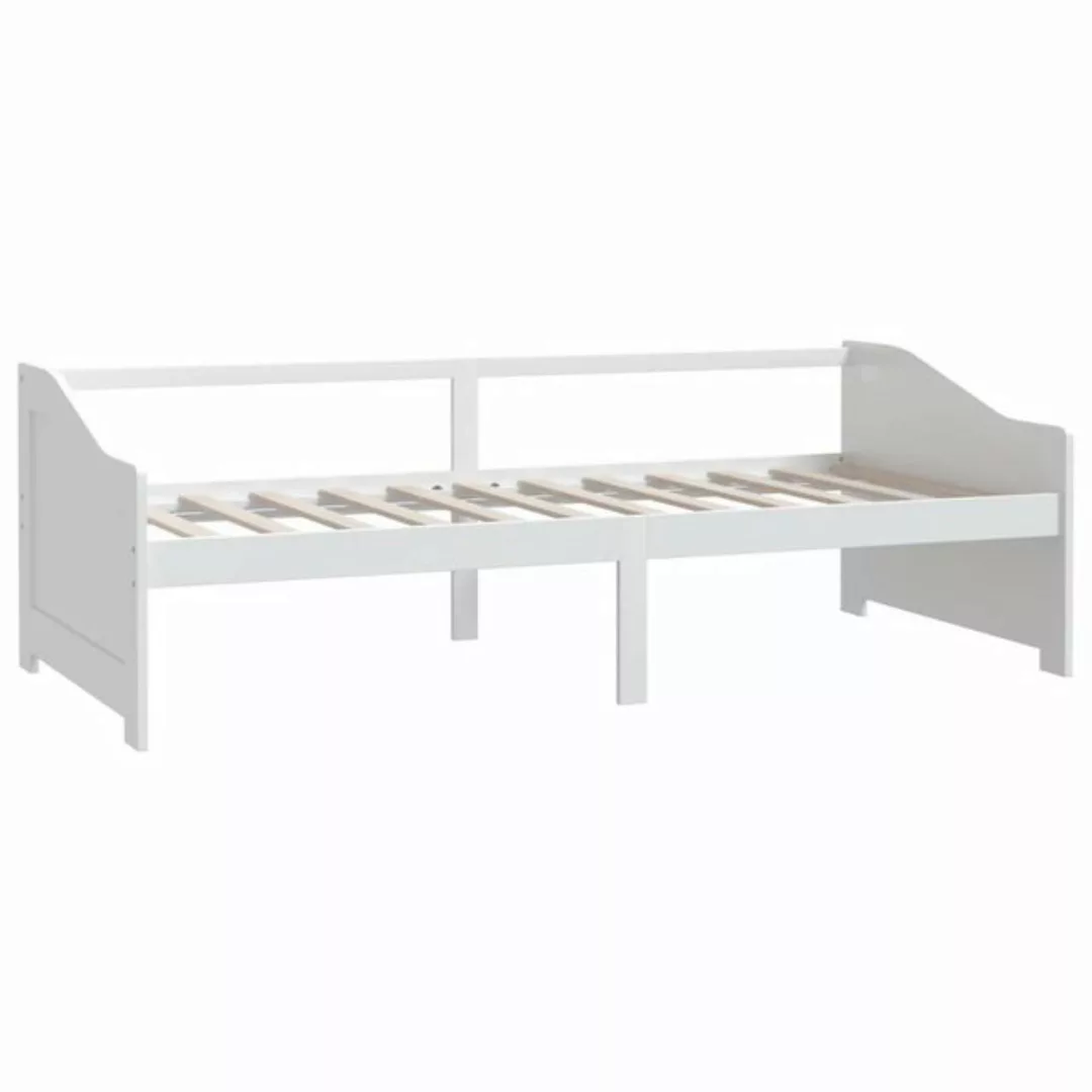 furnicato Bett Tagesbett 3-Sitzer Weiß Massivholz Kiefer 90x200 cm (1-tlg) günstig online kaufen