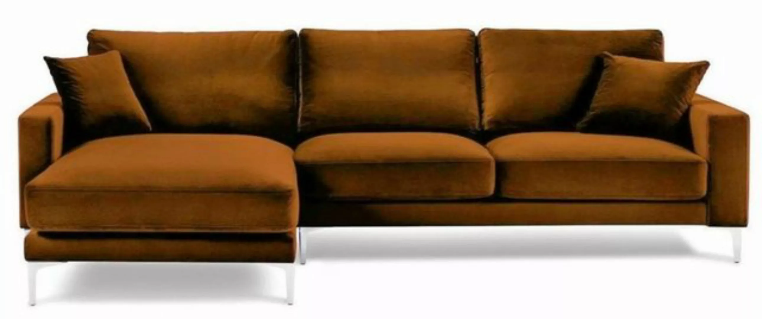 JVmoebel Ecksofa, Orange Ecksofa Stoff Wohnzimmer Design Couchen Polster So günstig online kaufen