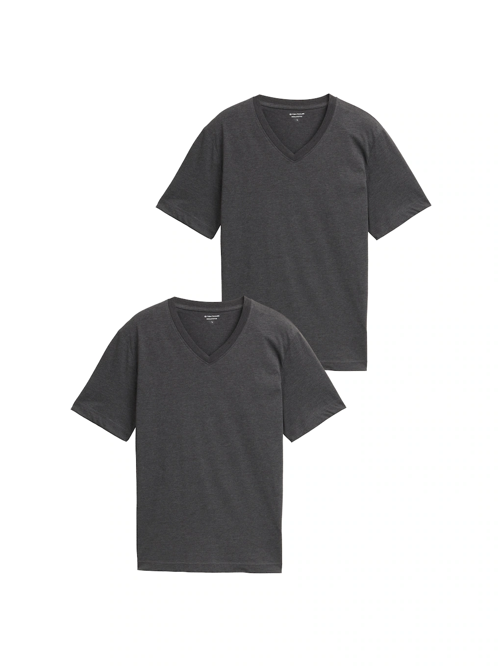 TOM TAILOR T-Shirt, (Packung, 2 tlg.), mit V-Ausschnitt, Doppelpack günstig online kaufen