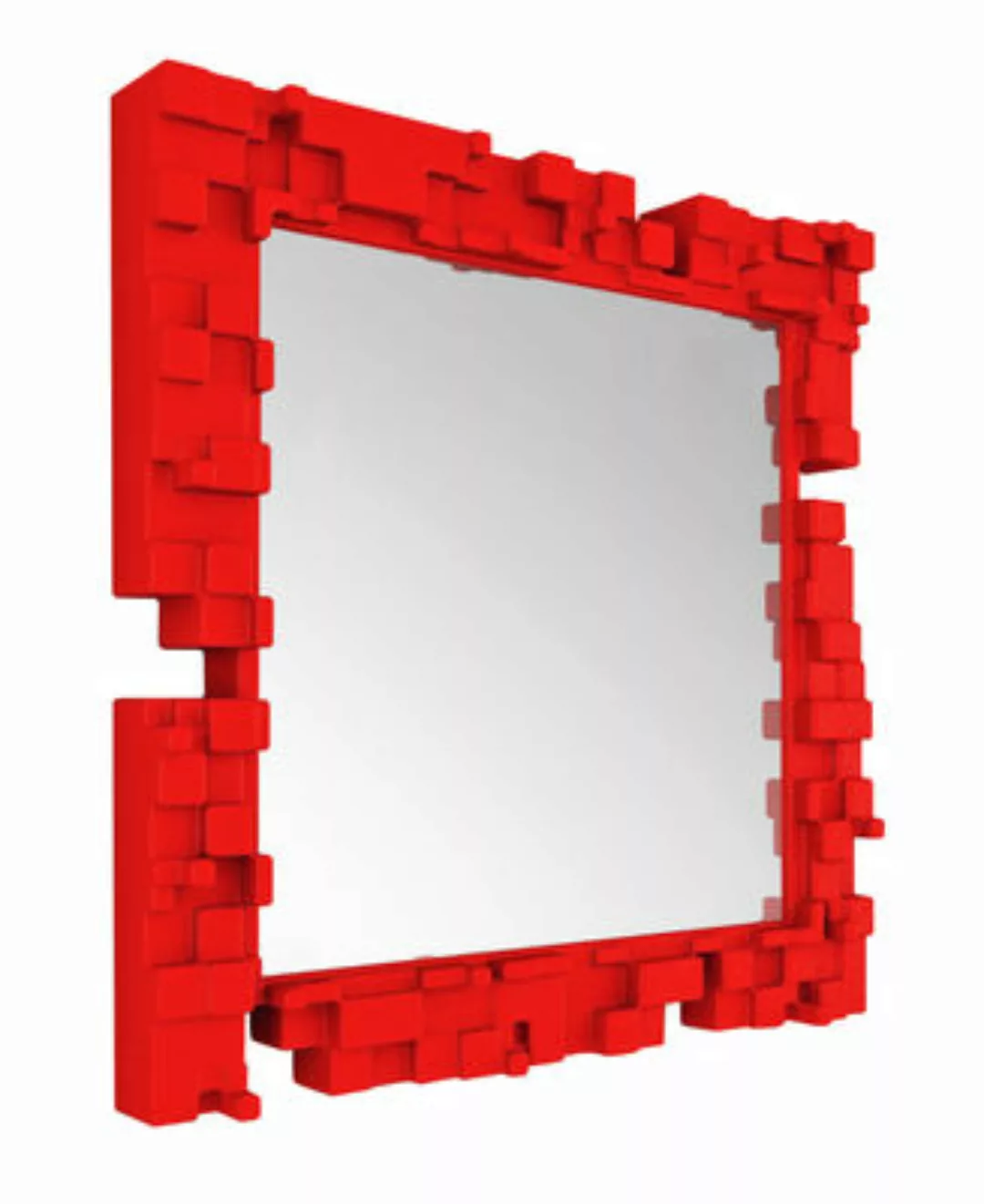 Wandspiegel Pixel plastikmaterial rot - Slide - Rot günstig online kaufen