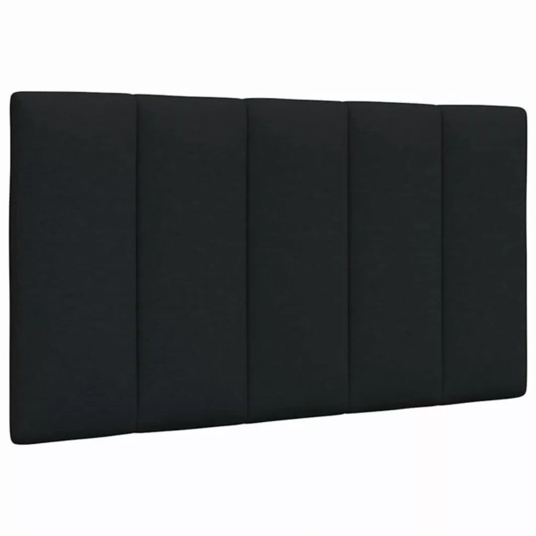 vidaXL Bett, Kopfteil-Kissen Schwarz 90 cm Stoff günstig online kaufen