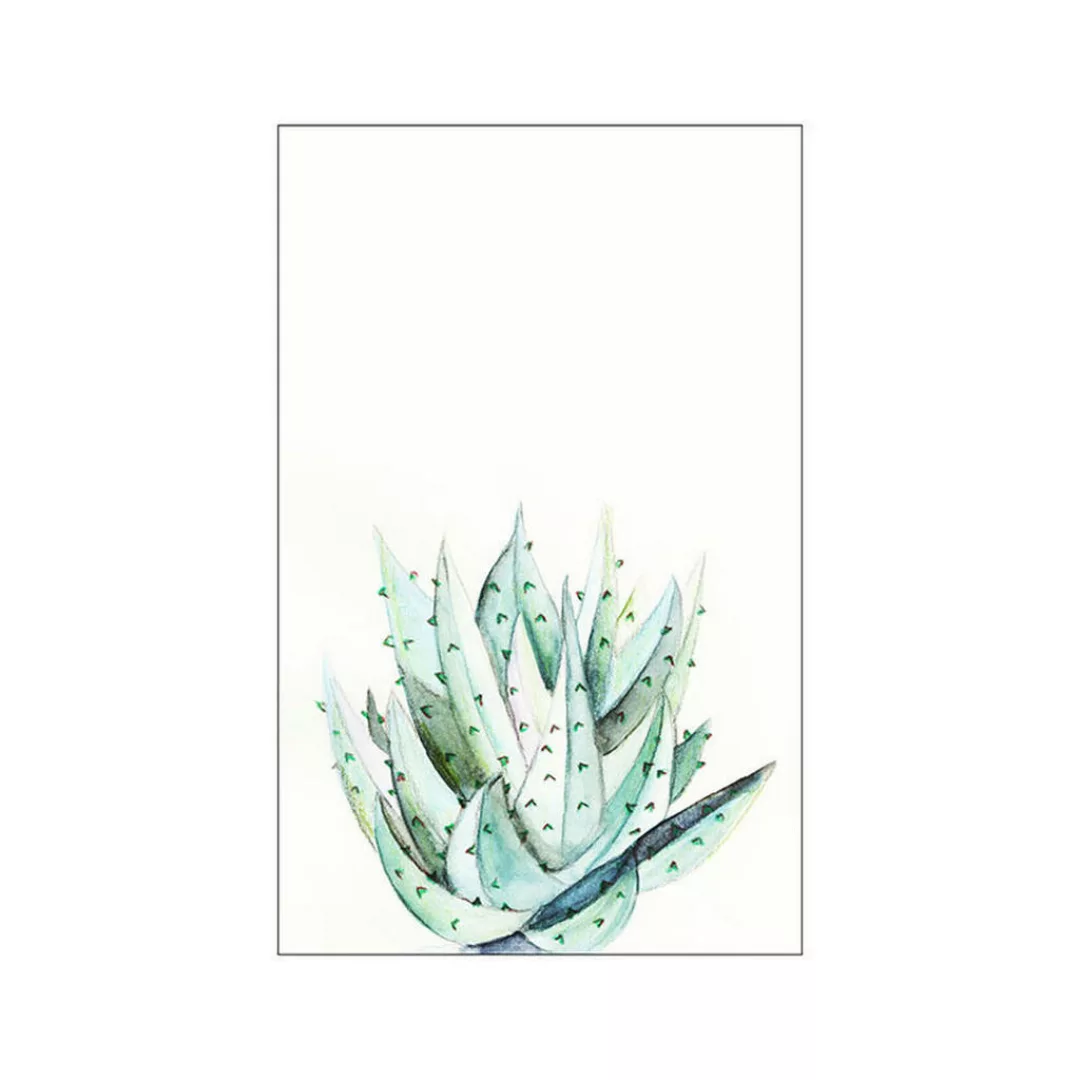 KOMAR Wandbild - Aloe Watercolor - Größe: 50 x 70 cm mehrfarbig Gr. one siz günstig online kaufen