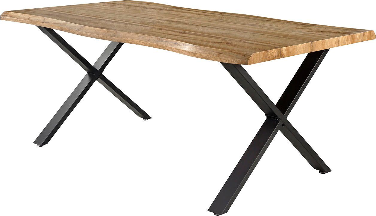 Jockenhöfer Gruppe Esstisch "Marita", 180x100 cm geschwungene Baumkantenopt günstig online kaufen