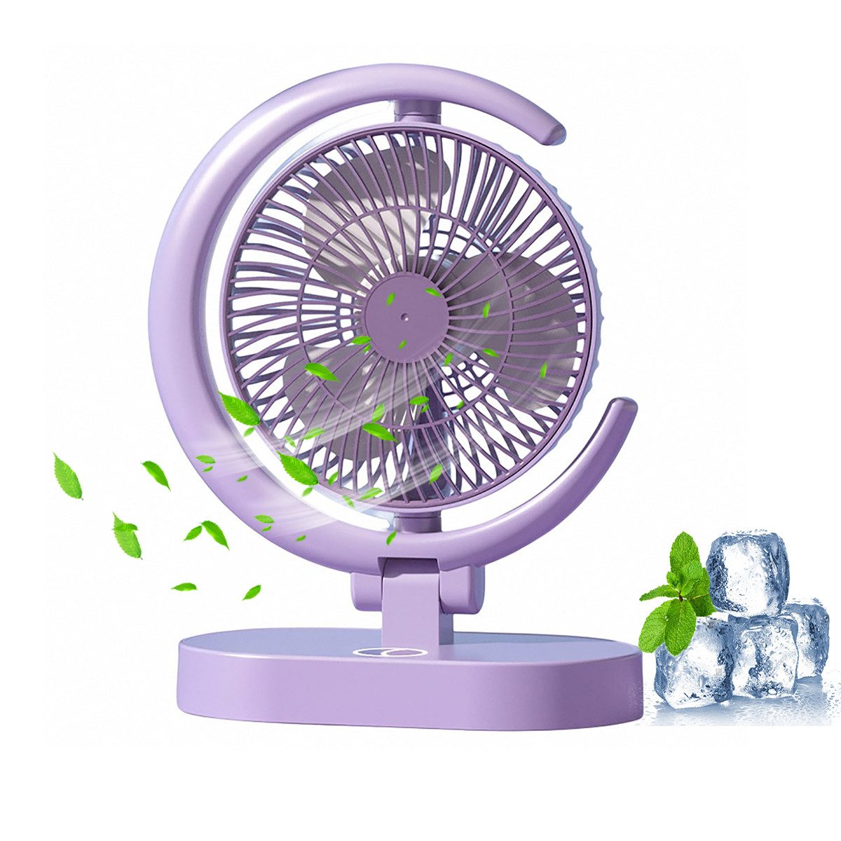ZEUOPQ Handventilator Tischventilator Mit Nachtlicht 4 günstig online kaufen
