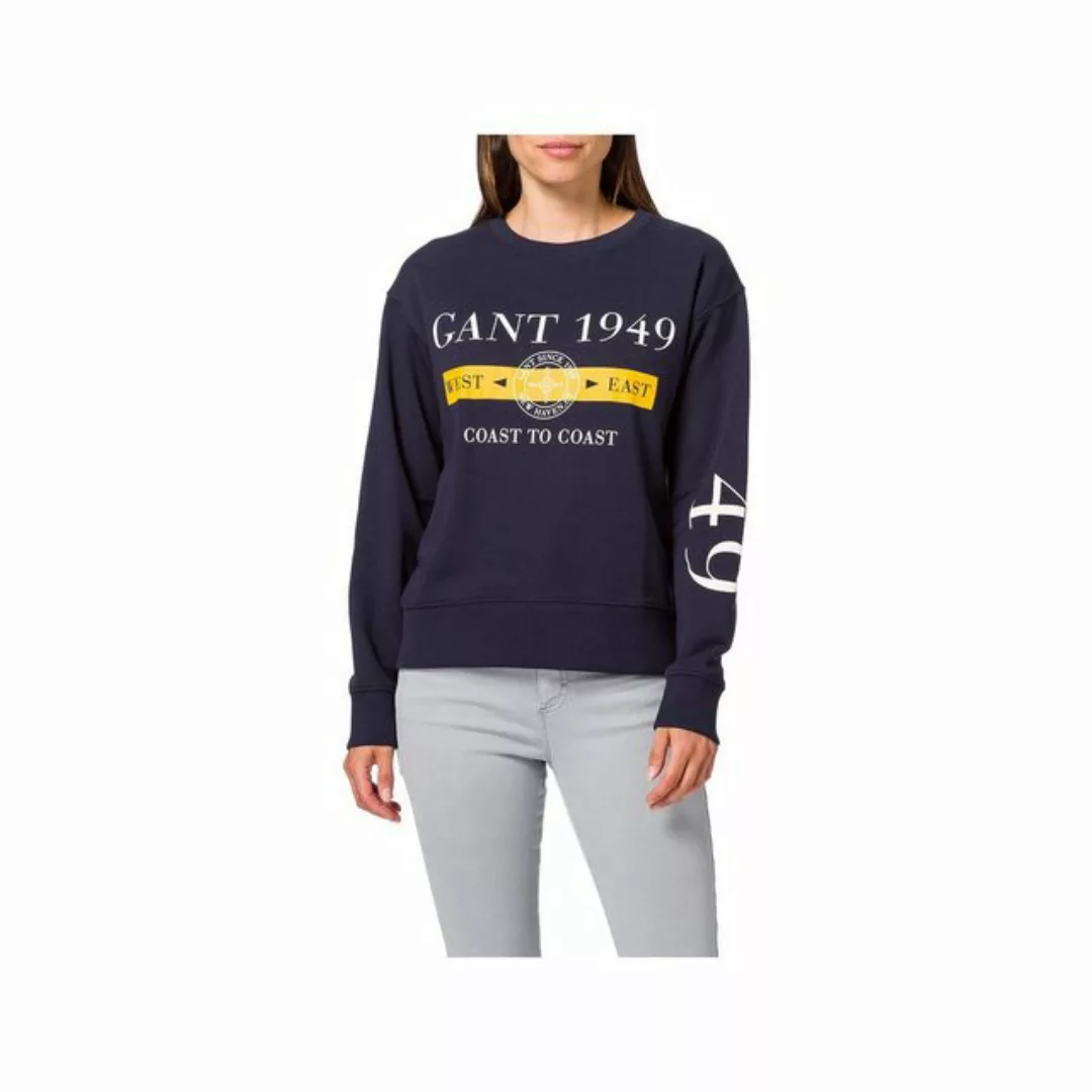 Gant Longpullover blau regular fit (1-tlg) günstig online kaufen