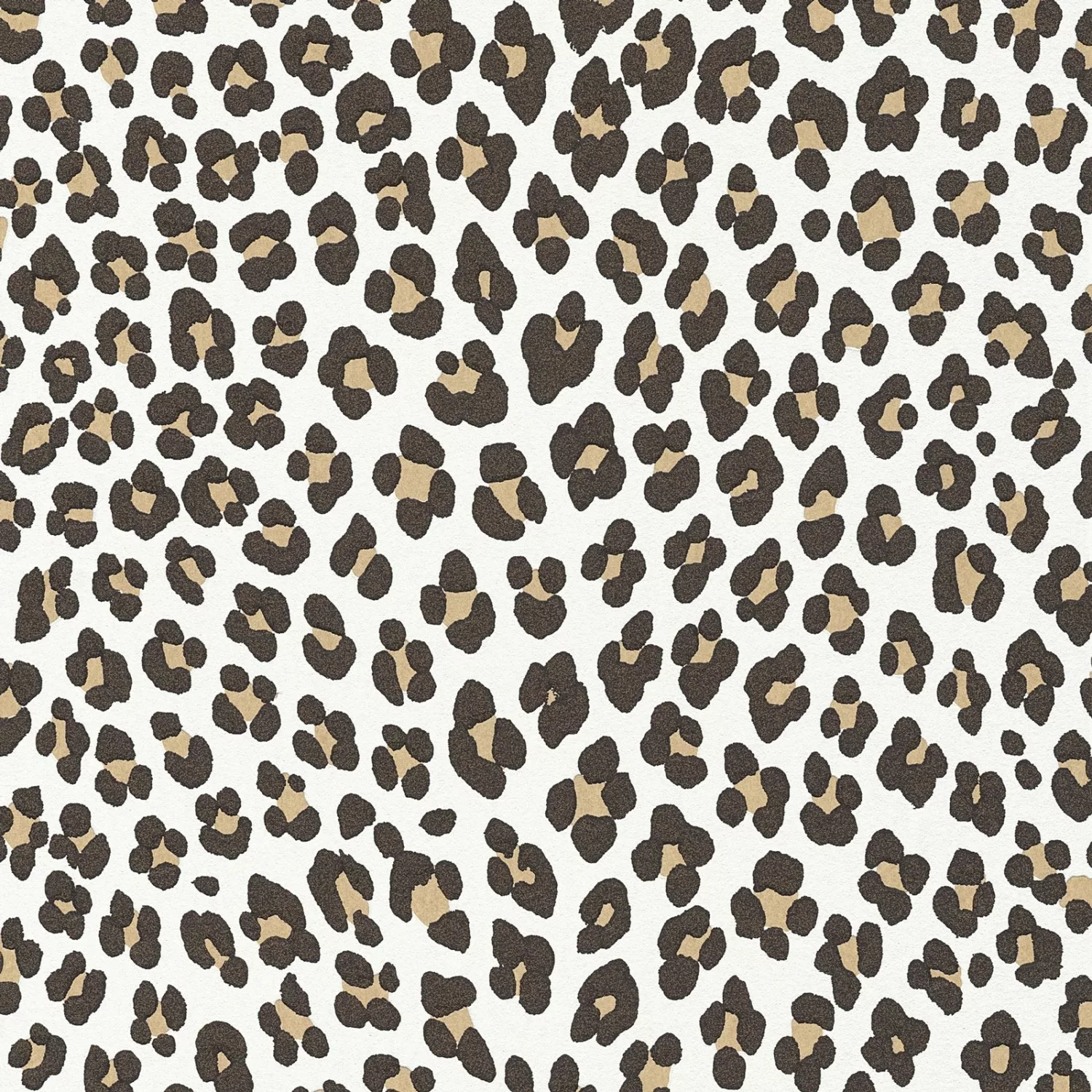 Bricoflor animal Print Tapete ausgefallen Leoparden Vliestapete Weiß Braun günstig online kaufen