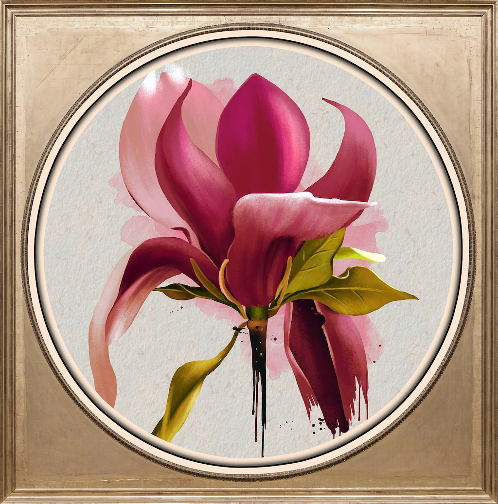 queence Acrylglasbild "Magnolie", Blumen-Blumenbilder-Kunst-Pflanzen-Pflanz günstig online kaufen