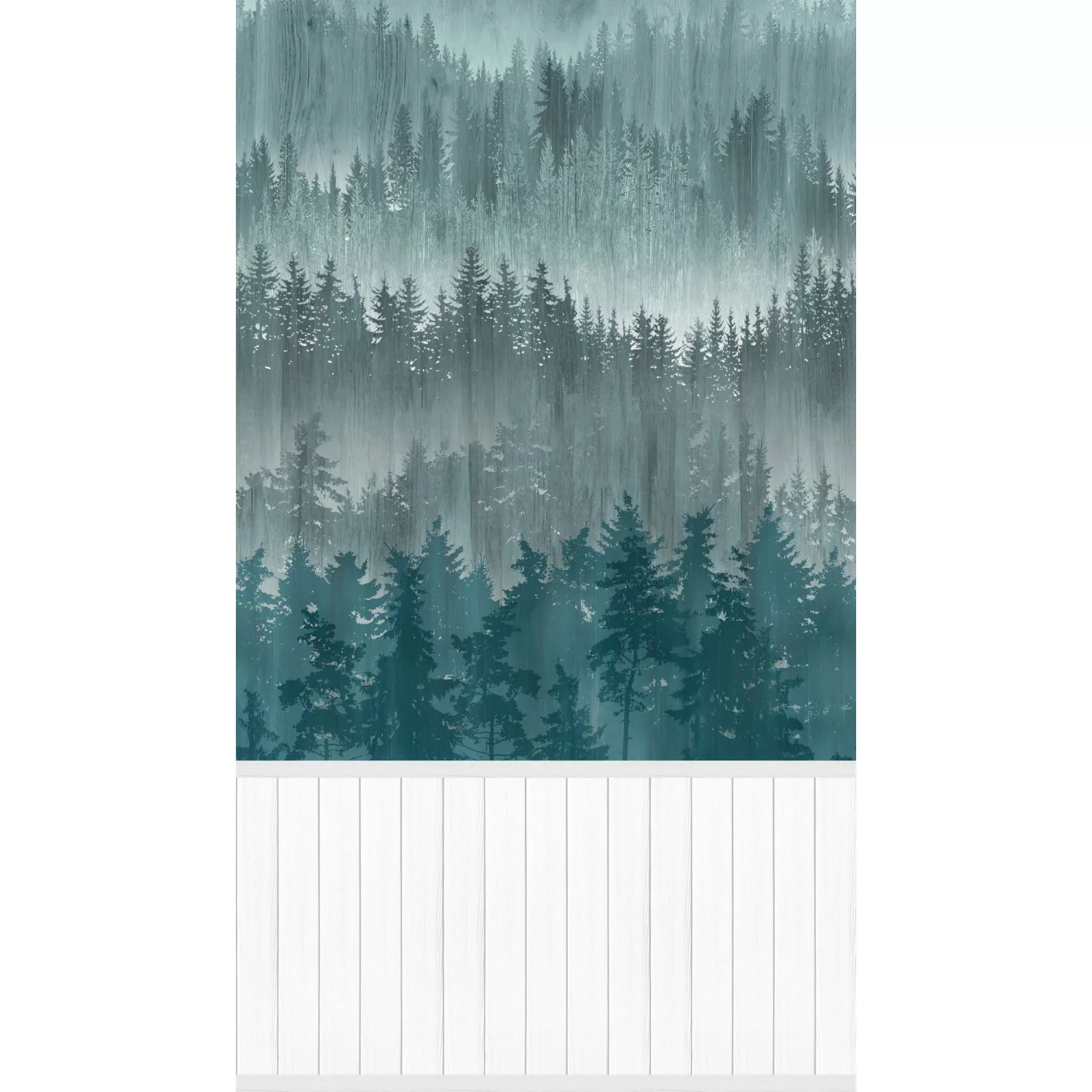 A.S. Création Vliestapete Wallpanel Wald Blau günstig online kaufen