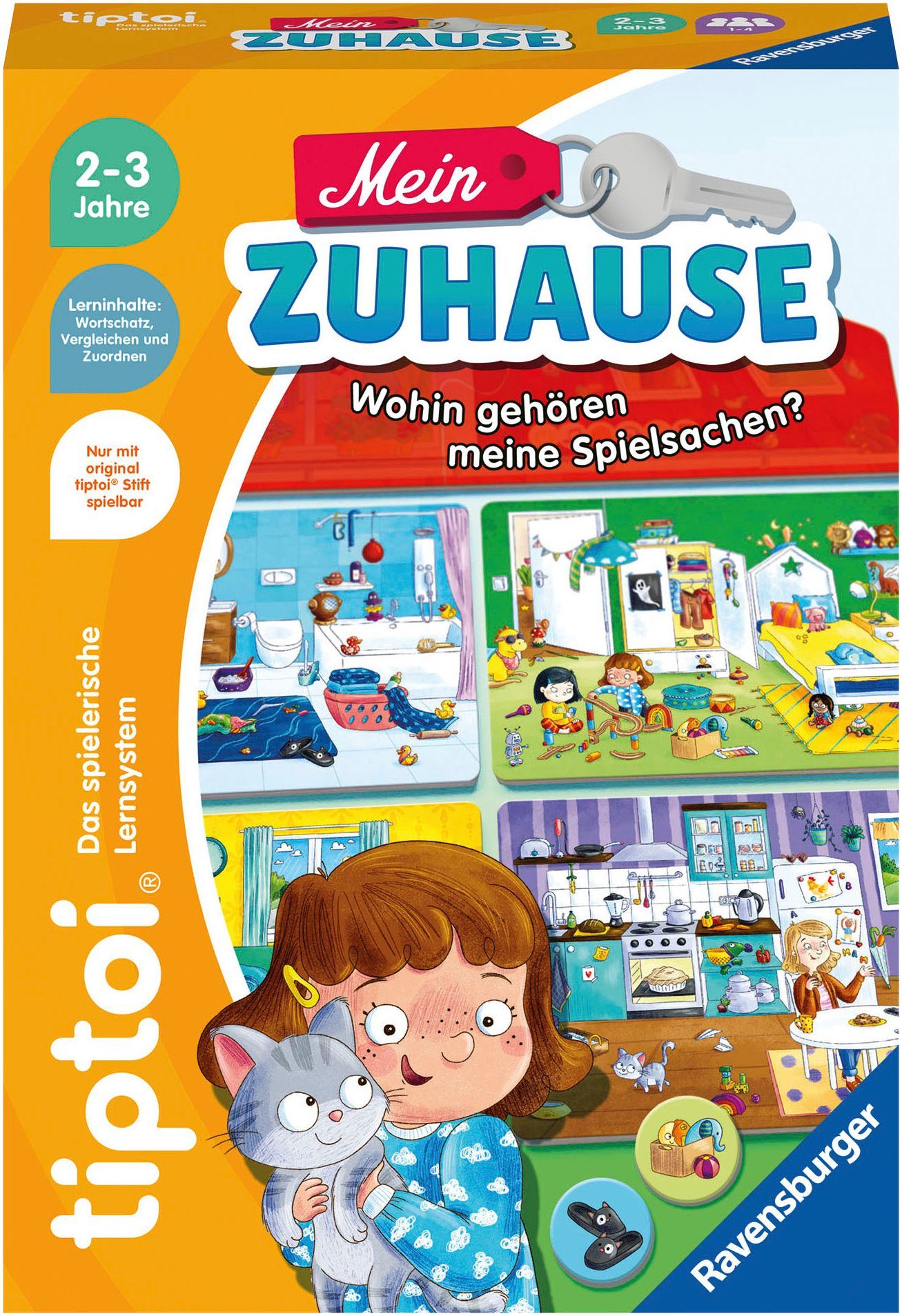 Ravensburger Puzzle tiptoi® Mein Zuhause, Puzzleteile, günstig online kaufen