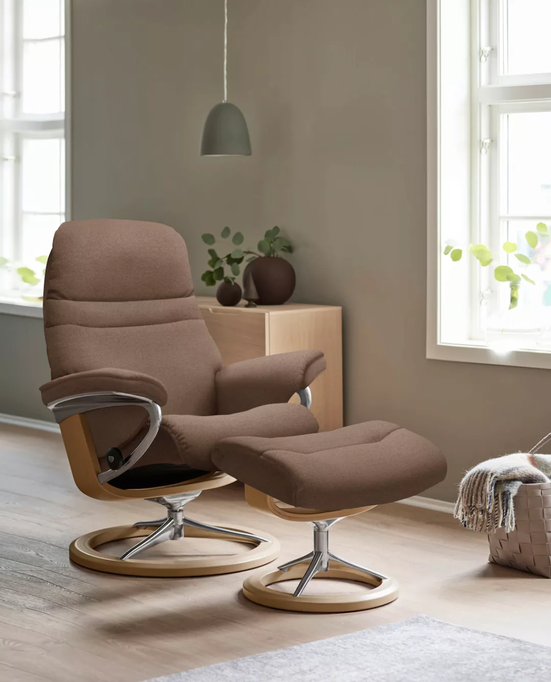 Stressless® Relaxsessel »Sunrise«, mit Signature Base, Größe M, Gestell Eic günstig online kaufen