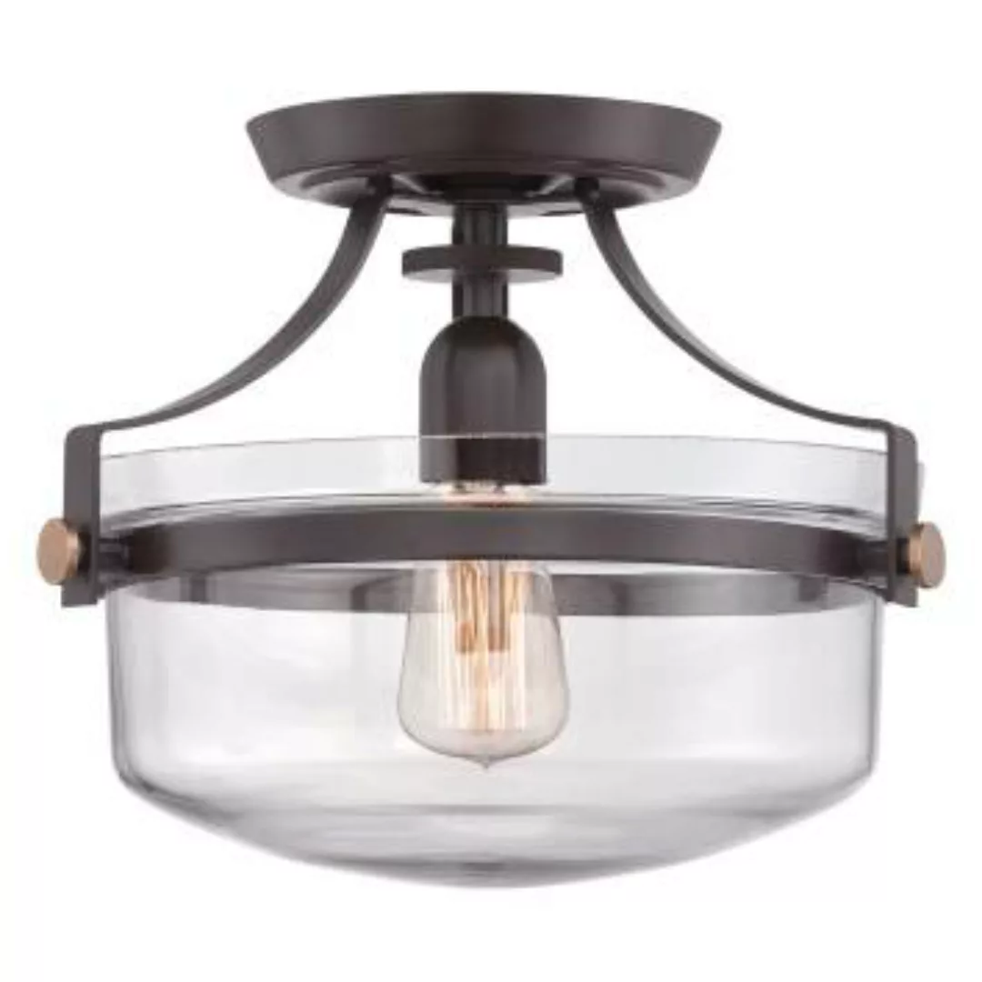 Industrie Deckenleuchte ALONSO Bronze Ø33cm Lampe günstig online kaufen