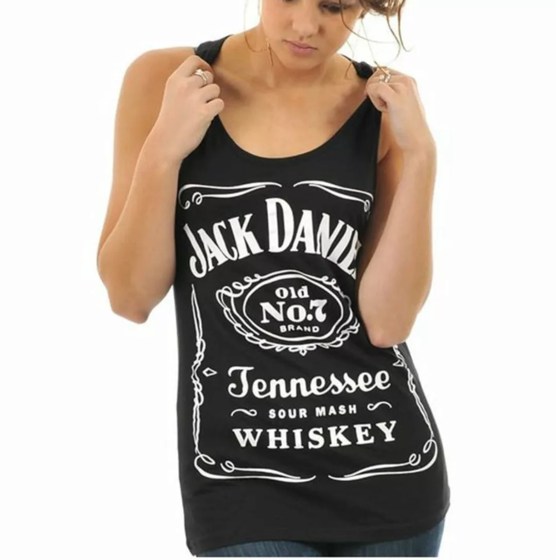 Jack Daniels Tanktop JACK DANIELS Damnen Tank Shirt ärmellos S M XL schwarz günstig online kaufen