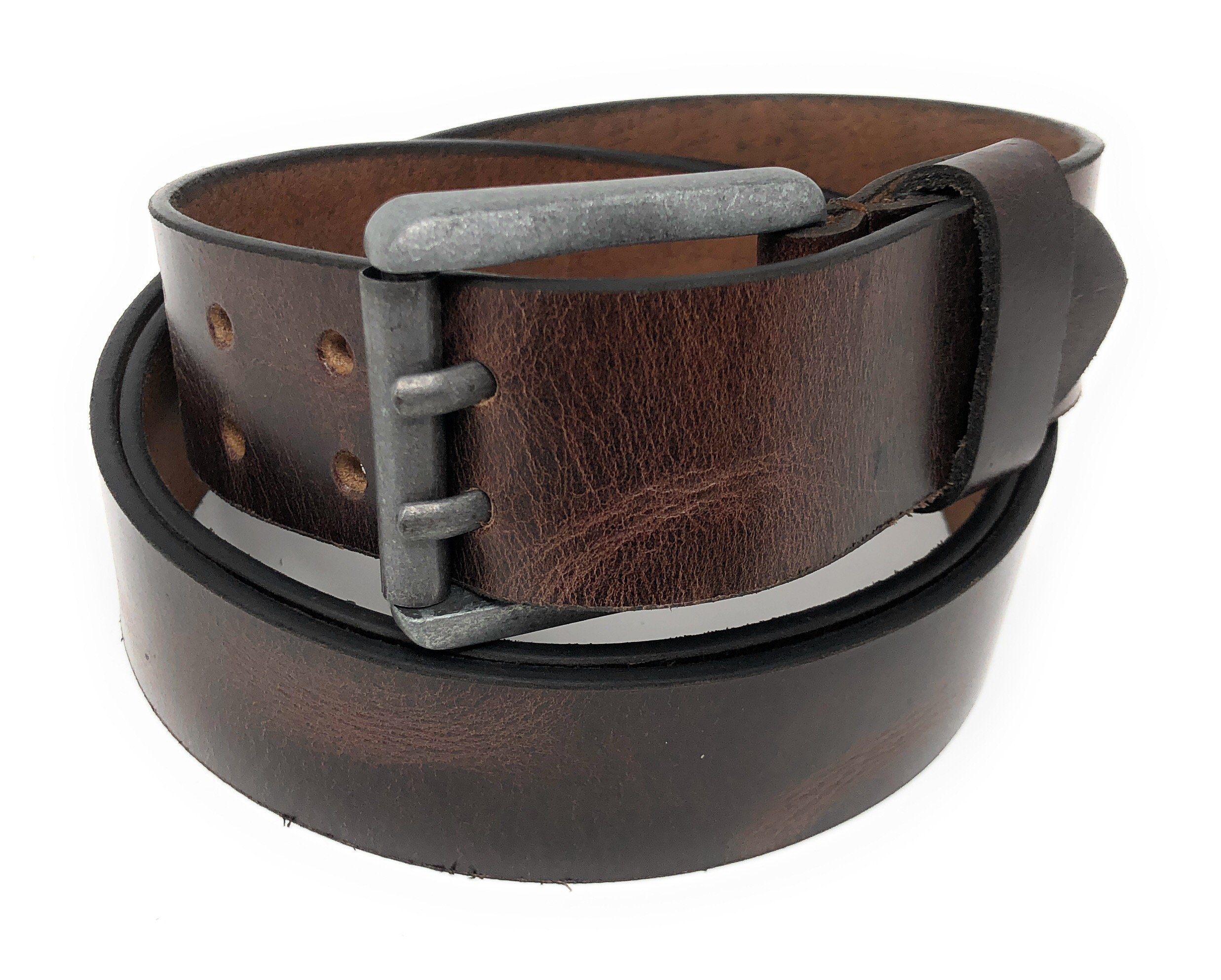 Qivee Ledergürtel ME-513 (1-St) Vollleder günstig online kaufen