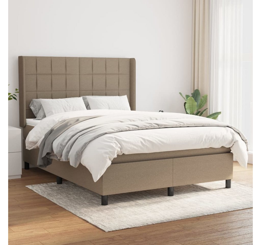 vidaXL Boxspringbett Bett Boxspringbett mit Matratze & Topper Stoff verschi günstig online kaufen