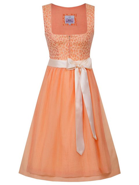 MarJo Trachtenkleid Midi Dirndl 2tlg. 65cm INSINGEN peach günstig online kaufen