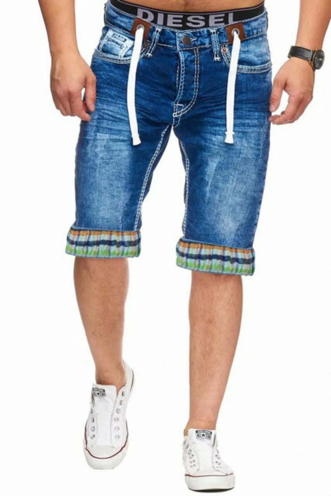 L.gonline Sweatshorts Herren Jeans Shorts, Kurze Hose, Bermuda, Dicke Naht, günstig online kaufen