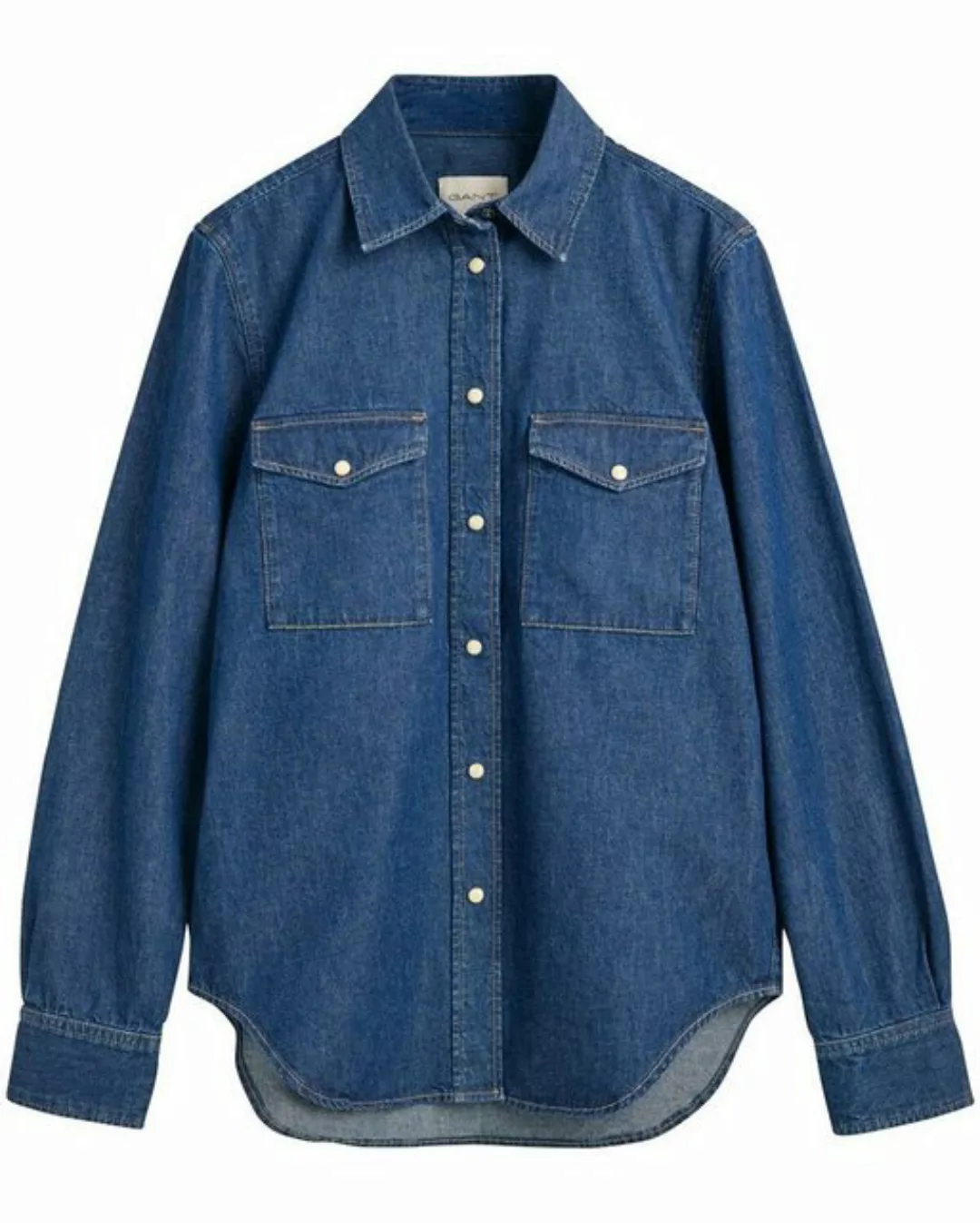 Gant Langarmbluse Jeansbluse günstig online kaufen