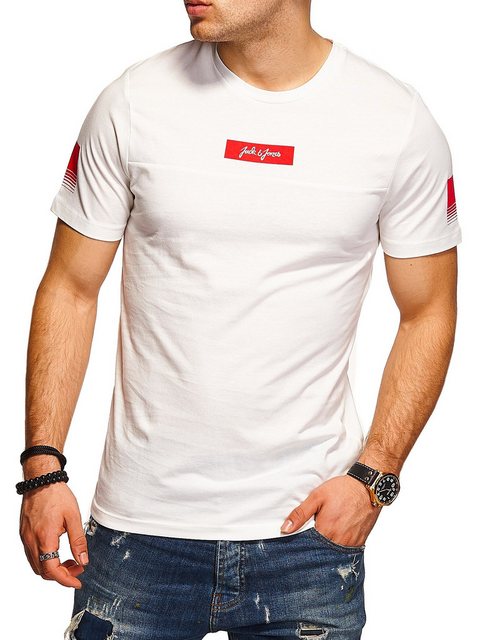 Jack & Jones T-Shirt JJJORFlEMMTEE Herren mit Print O-Neck günstig online kaufen