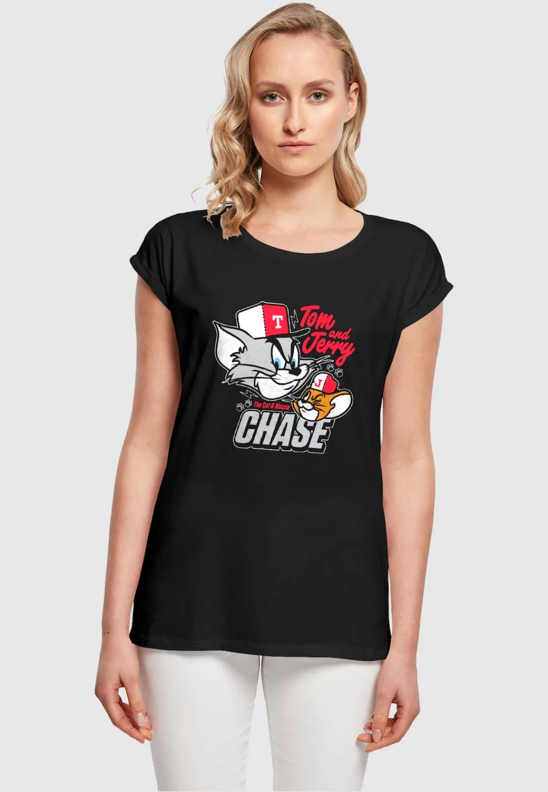 ABSOLUTE CULT T-Shirt "ABSOLUTE CULT Damen Ladies Tom and Jerry - Chase T-S günstig online kaufen