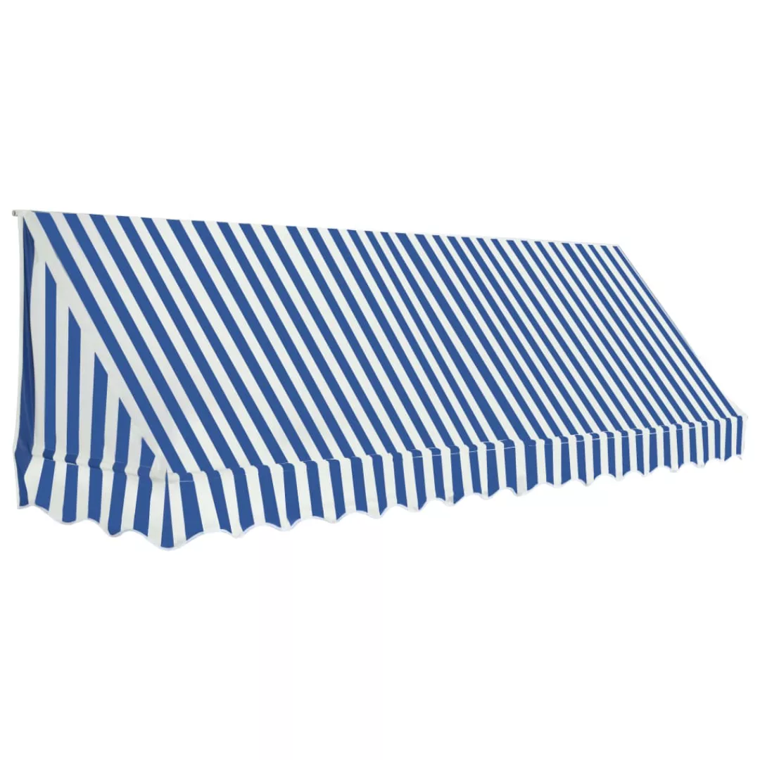 Bistro-markise Blau Und Weiß 350 X 120 Cm günstig online kaufen