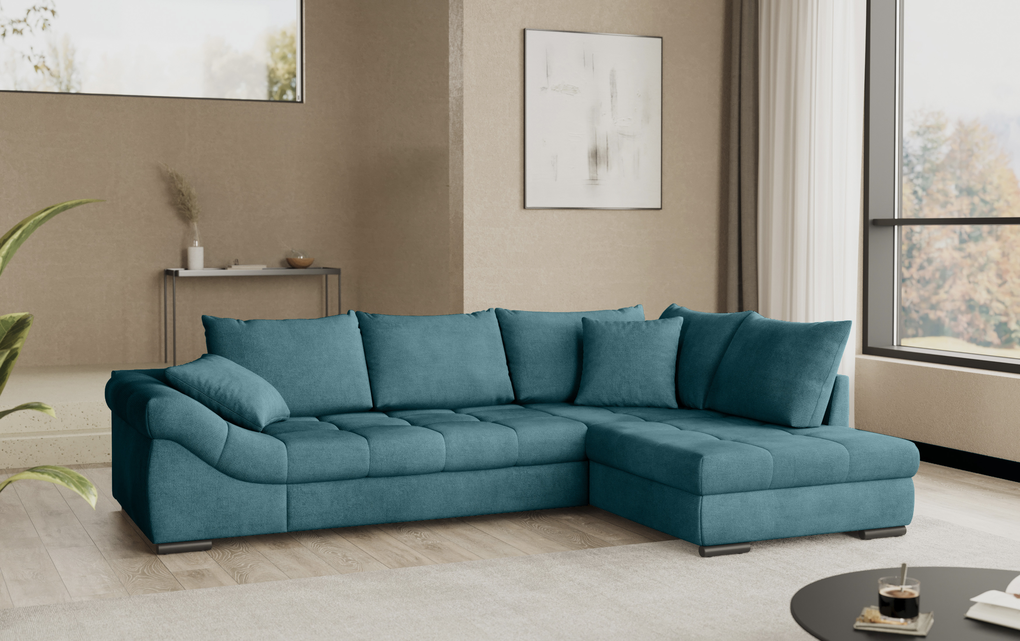 Mr. Couch Ecksofa "Allegro DuraFlex, L-Form", Hochschläfer-Bettauszug, Kalt günstig online kaufen