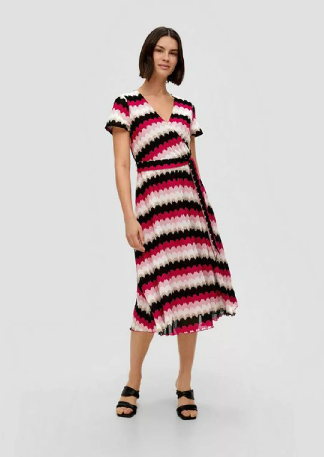s.Oliver BLACK LABEL Maxikleid Midi-Kleid aus Strickjersey günstig online kaufen