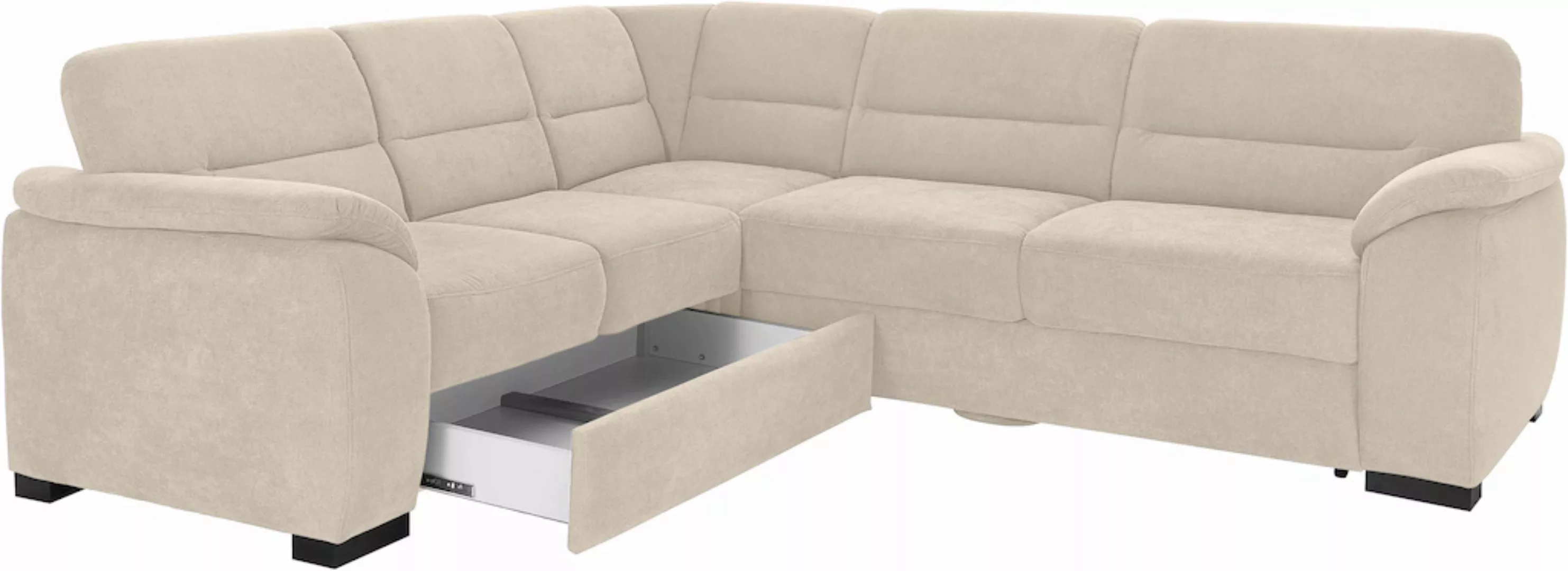 sit&more Ecksofa "Montego L-Form", wahlweise mit Bettfunktion und Schubkast günstig online kaufen