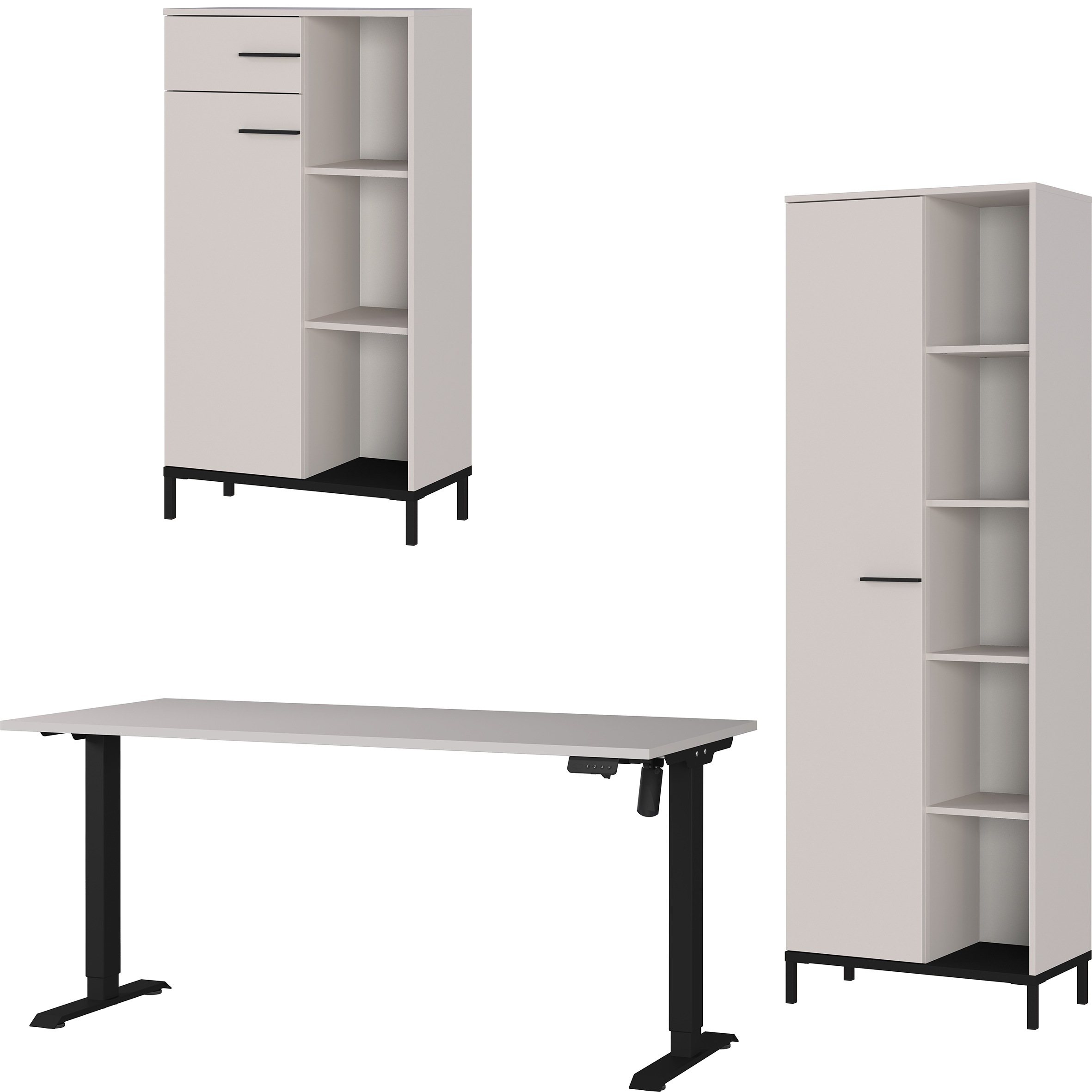GERMANIA Büromöbel-Set "GW-Rovigo", (3 tlg.), Schreibtisch elektrisch höhen günstig online kaufen