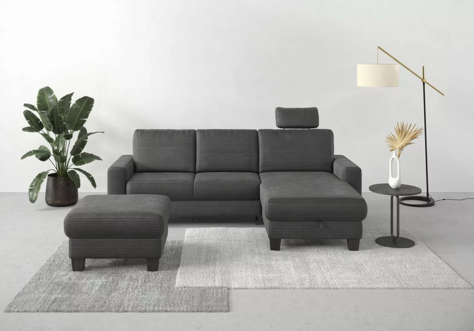 Home affaire Ecksofa Summer L-Form, mit Recamiere, mit oder ohne Bettfunkti günstig online kaufen