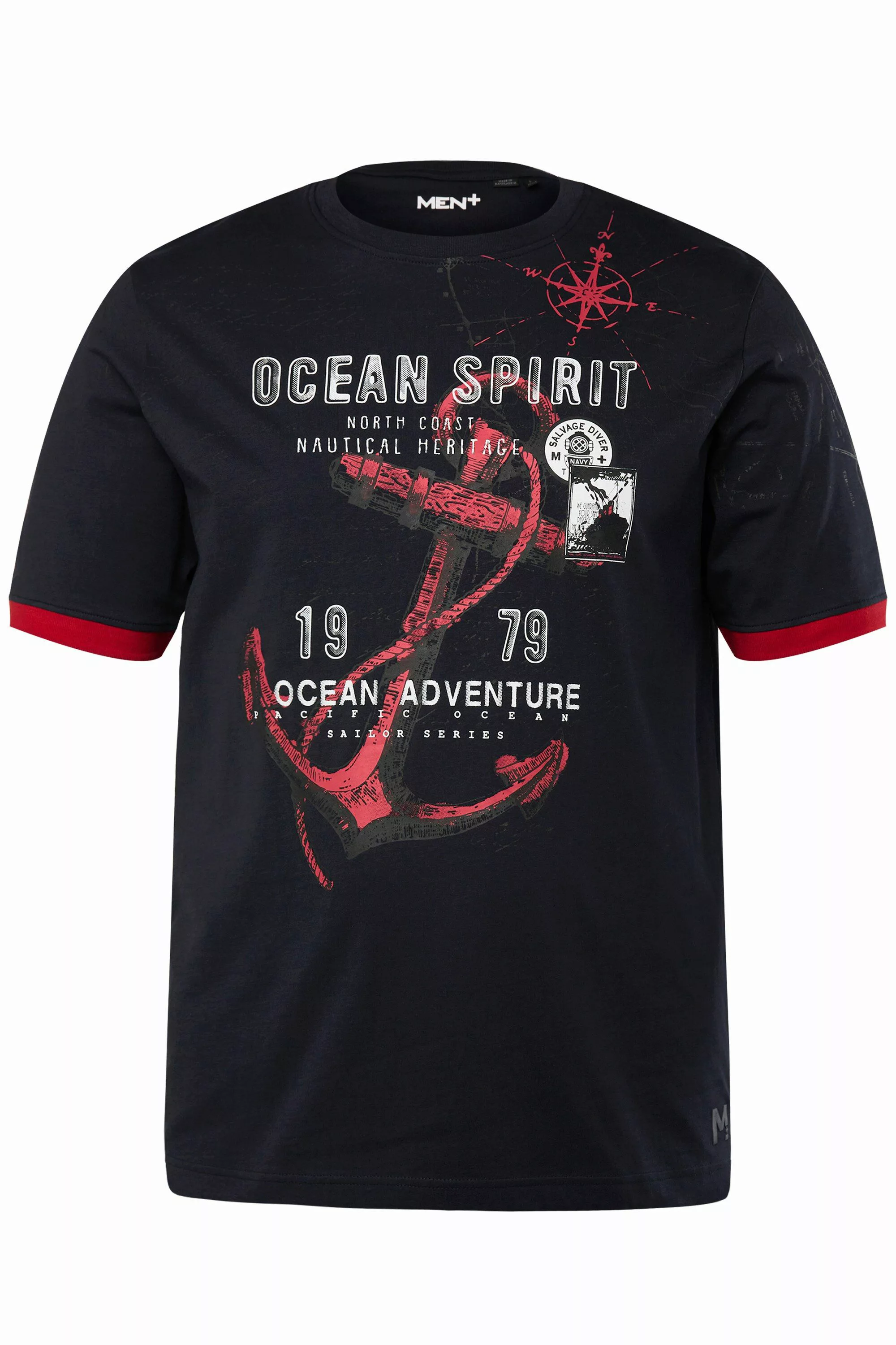 Men Plus T-Shirt Men+ T-Shirt Halbarm günstig online kaufen