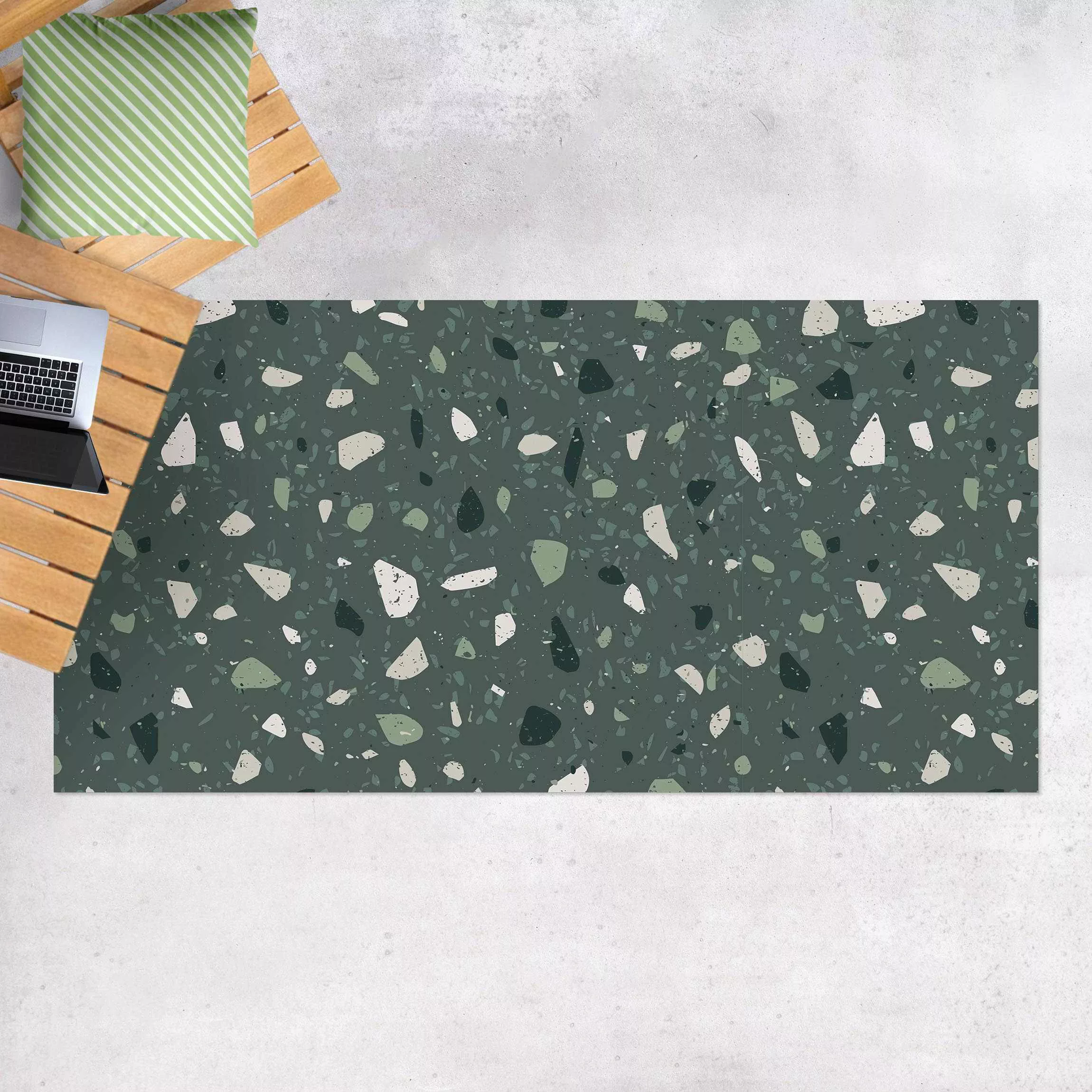 Vinyl-Teppich Detailliertes Terrazzo Muster Messina günstig online kaufen