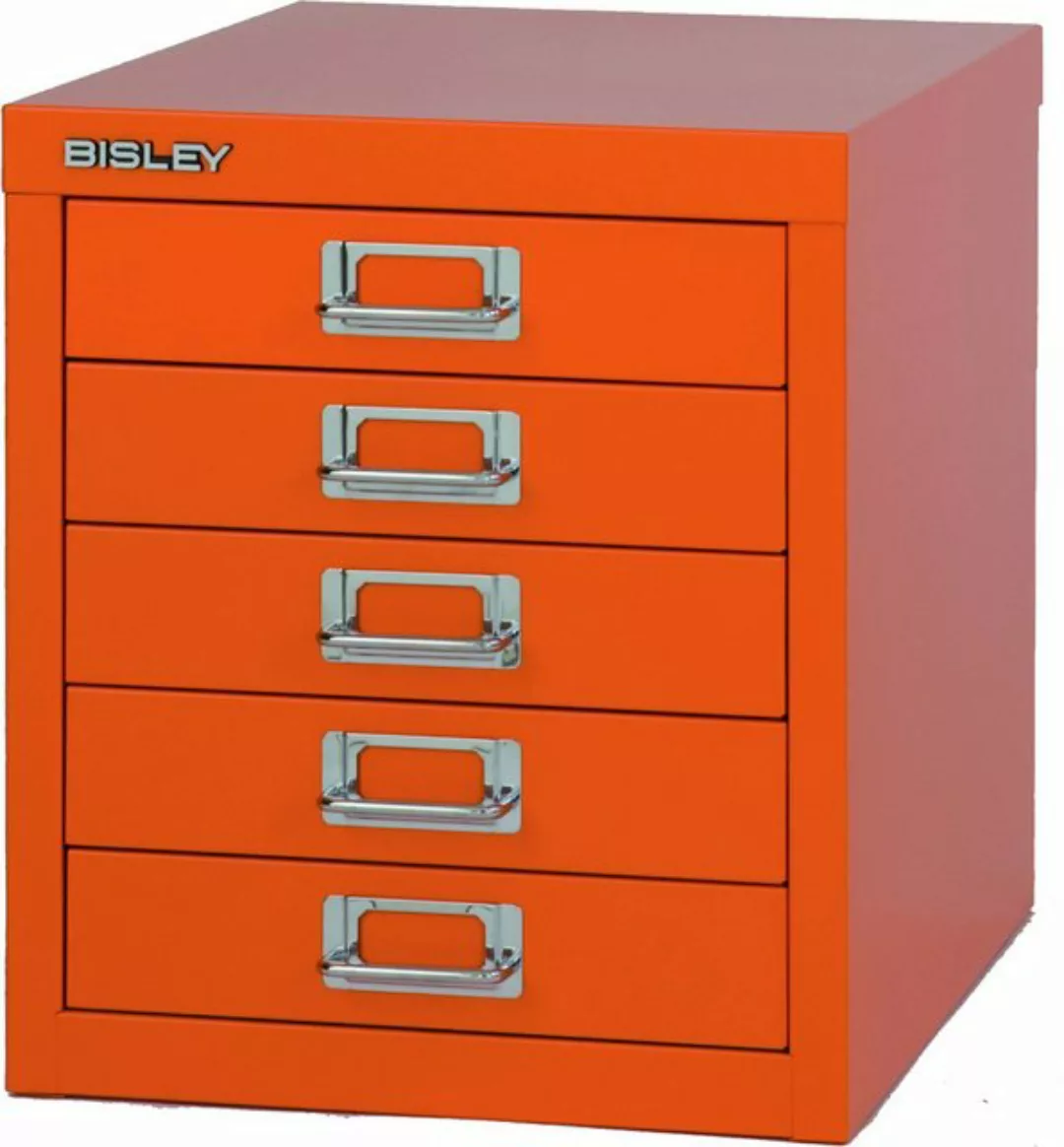 Bisley Aktenschrank MultiDrawer Schubladenschrank in Orange - Maße: H 33 x günstig online kaufen