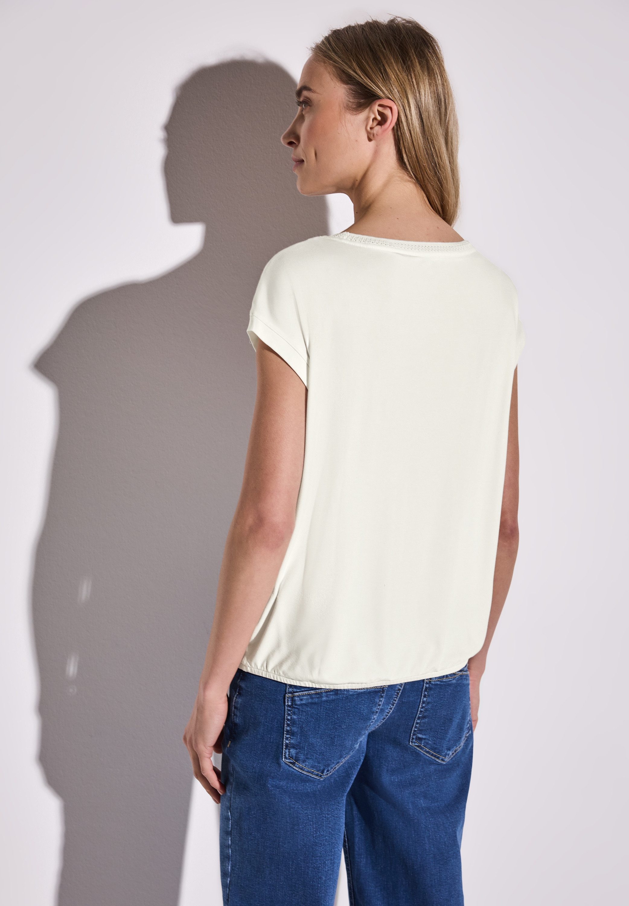 STREET ONE T-Shirt, mit U-Boot-Ausschnitt günstig online kaufen