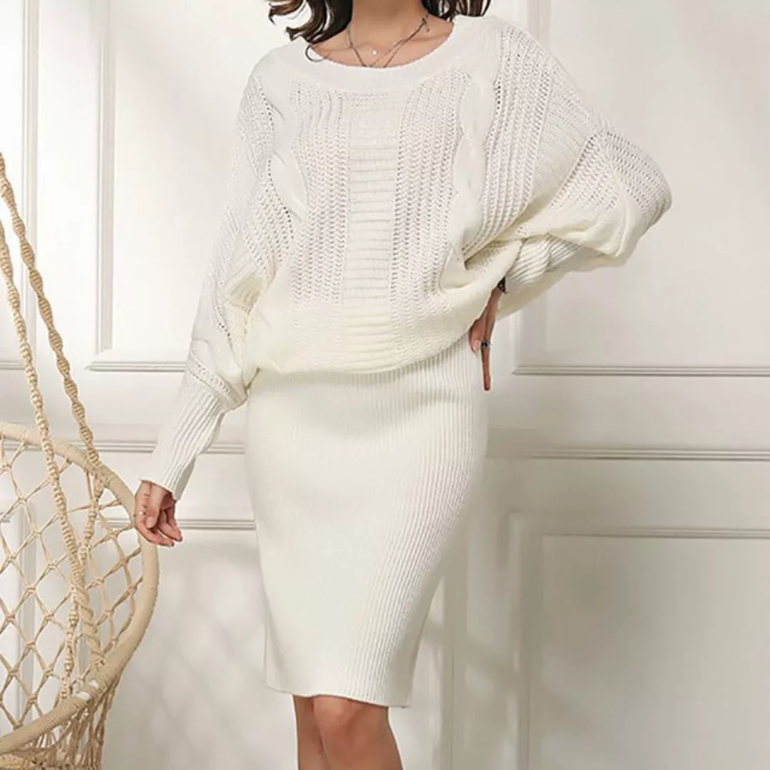 AFAZ New Trading UG Strickkleid Langes Strickkleid für Damen im Herbst und günstig online kaufen
