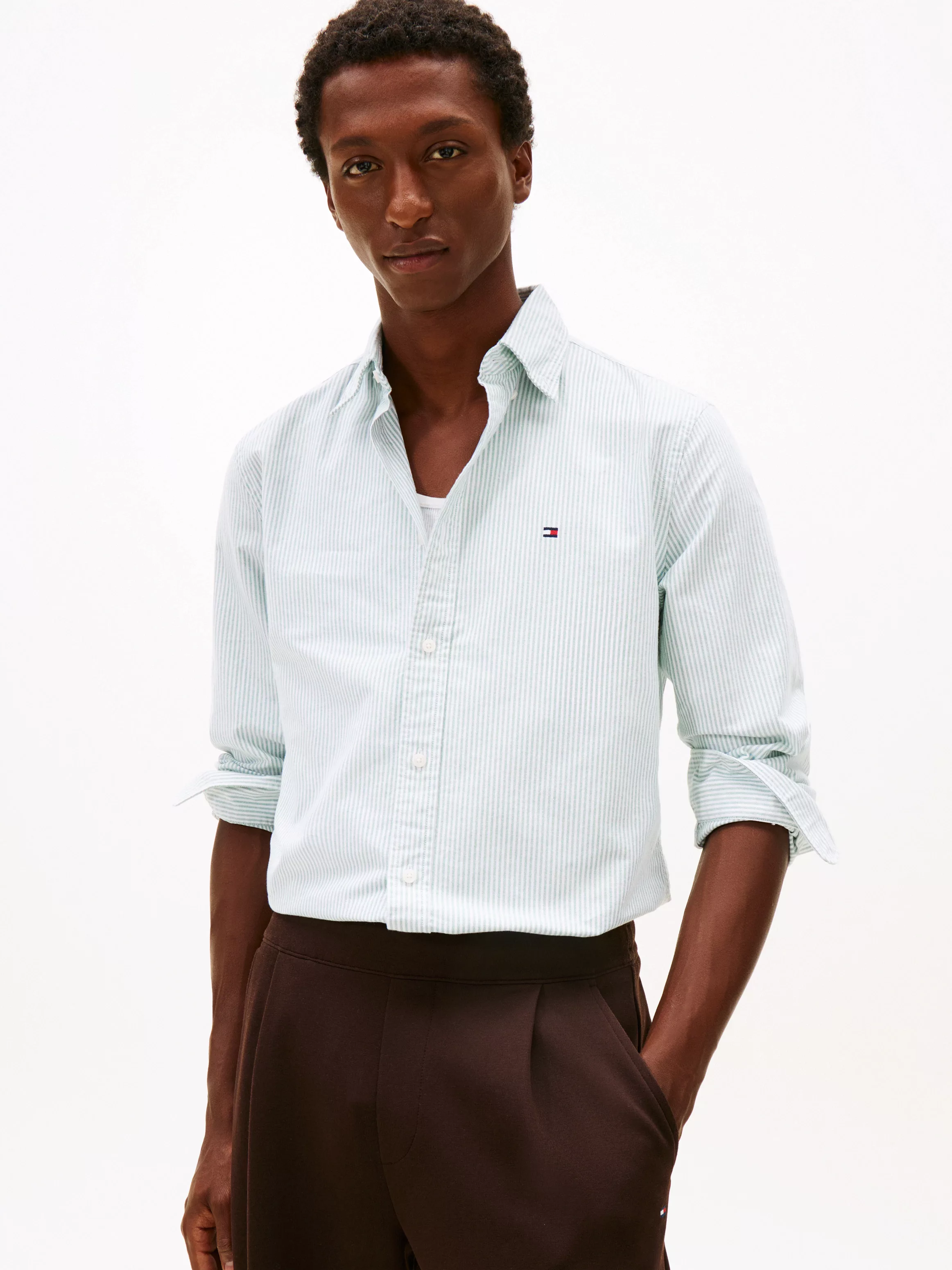 Tommy Hilfiger Langarmhemd "HERITAGE OXFORD STRIPE RF SHIRT" günstig online kaufen