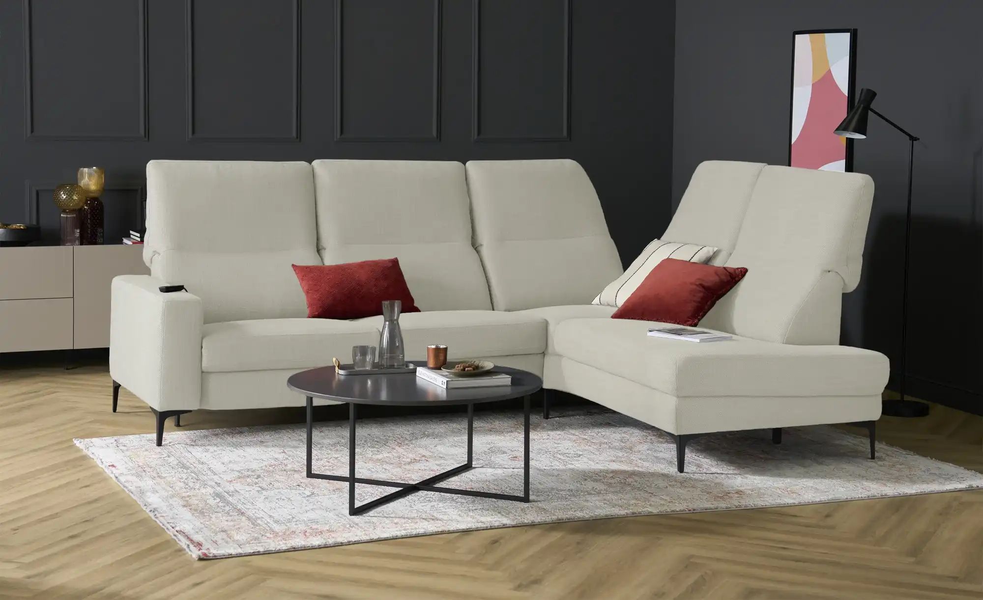 Max Schelling Ecksofa  Maximum Premium ¦ grau ¦ Maße (cm): B: 279 T: 224.0 günstig online kaufen