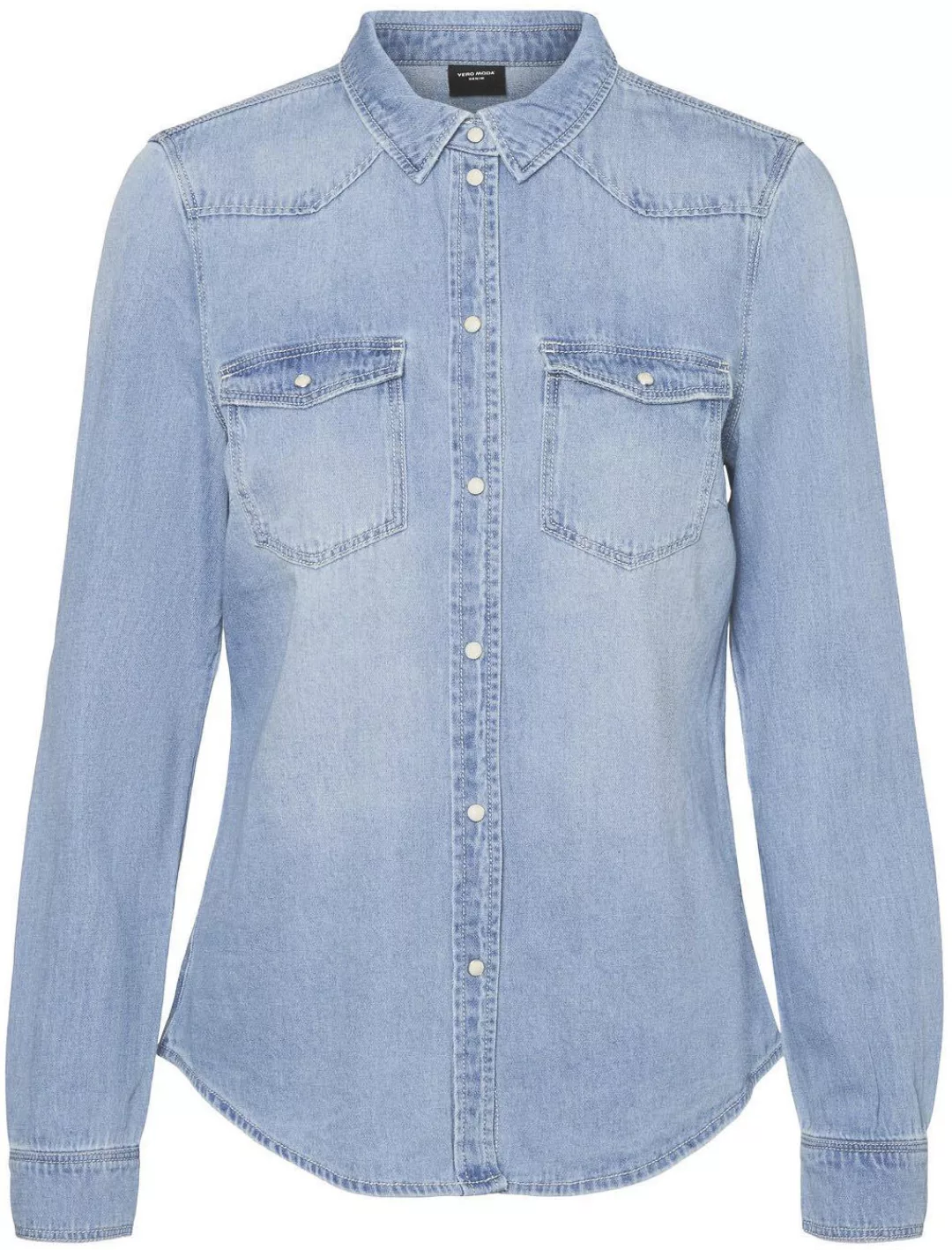 Vero Moda Jeansbluse VMMARIA LS DENIM SLIM SHIRT MIX NEW günstig online kaufen