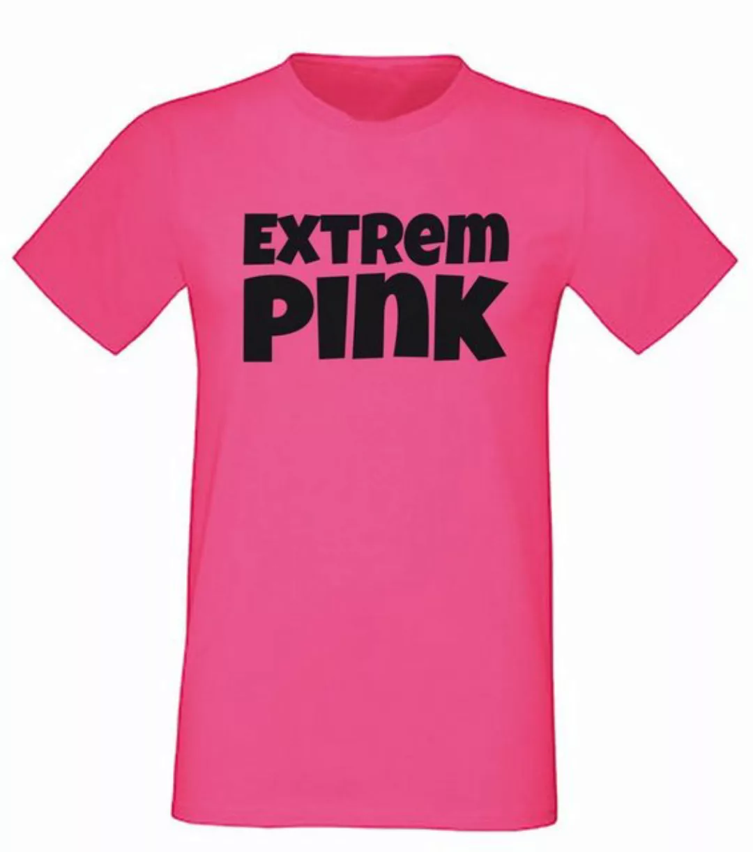 G-graphics T-Shirt Extrem pink Herren T-Shirt, Pink-Black-Men-Edition, mit günstig online kaufen