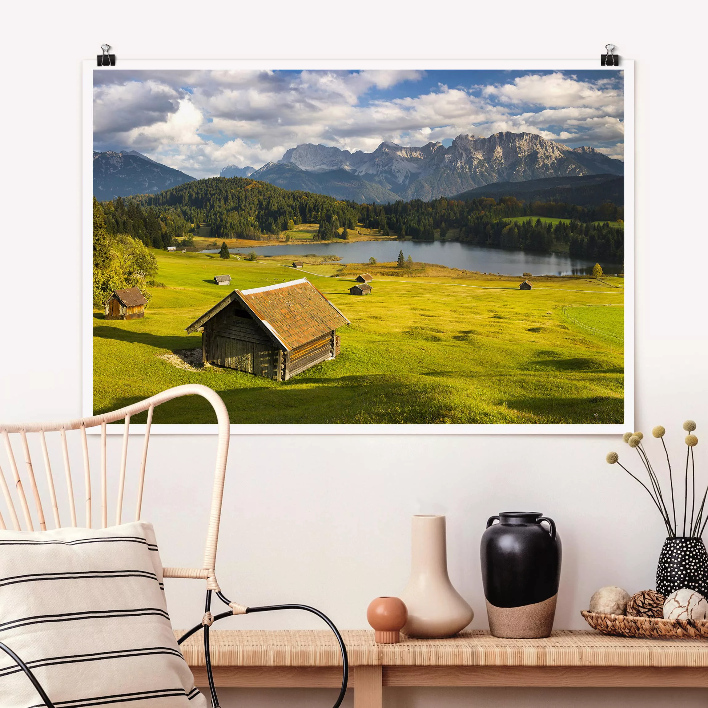 Poster Natur & Landschaft - Querformat Geroldsee Oberbayern günstig online kaufen